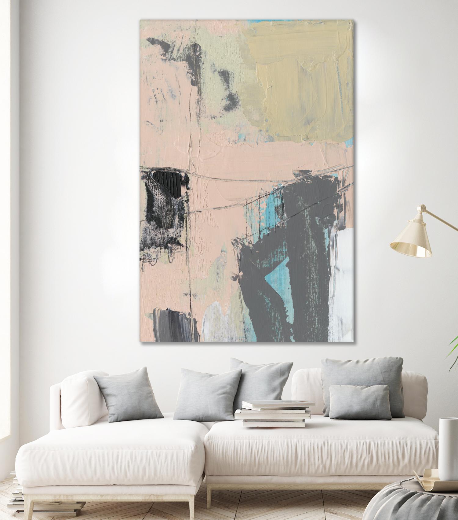 Pink-A- Boo I by Jennifer Goldberger on GIANT ART - abstract