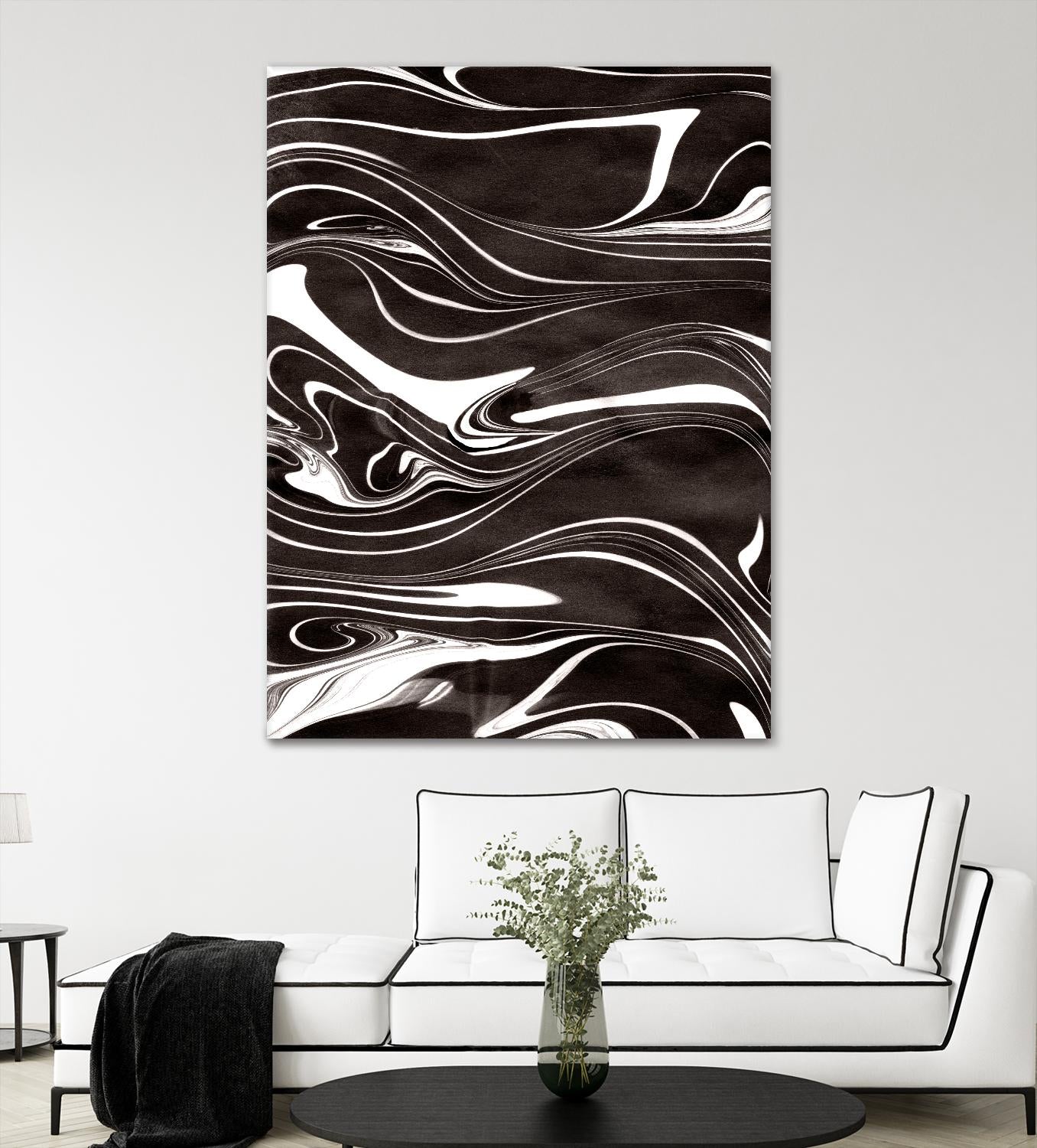 Yinyang I by Alicia Ludwig on GIANT ART - black abstract