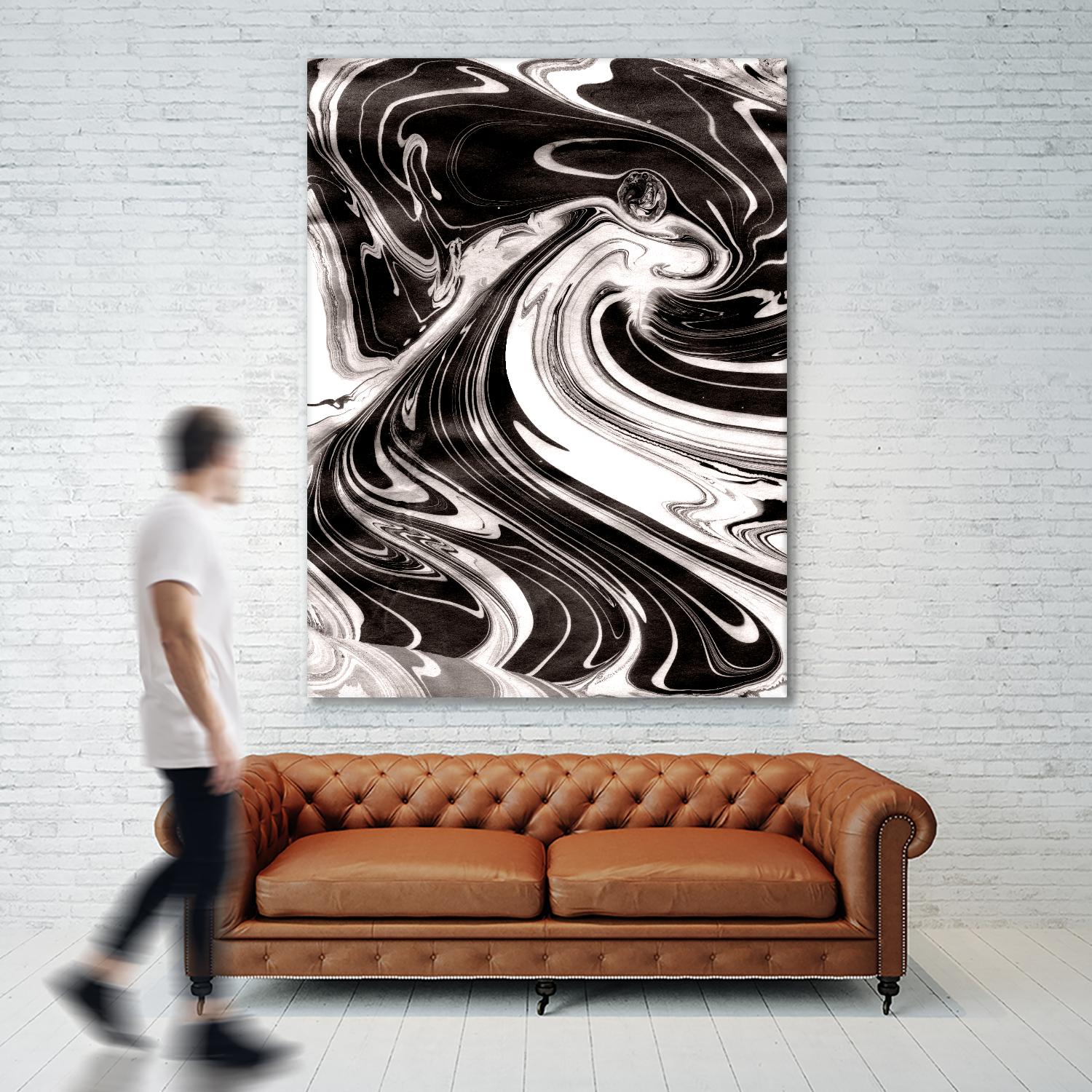 Yinyang III by Alicia Ludwig on GIANT ART - black abstract