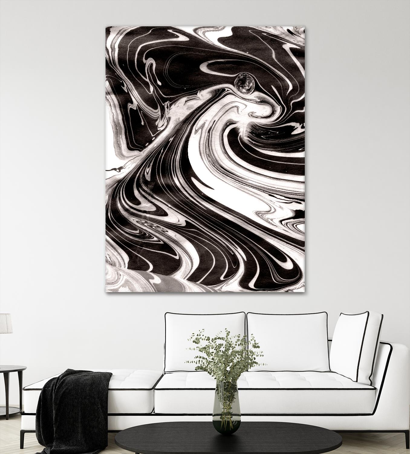 Yinyang III by Alicia Ludwig on GIANT ART - black abstract