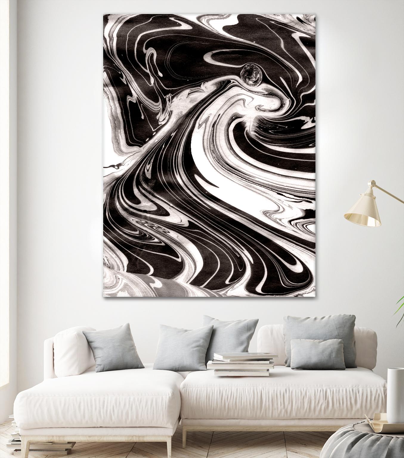 Yinyang III by Alicia Ludwig on GIANT ART - black abstract
