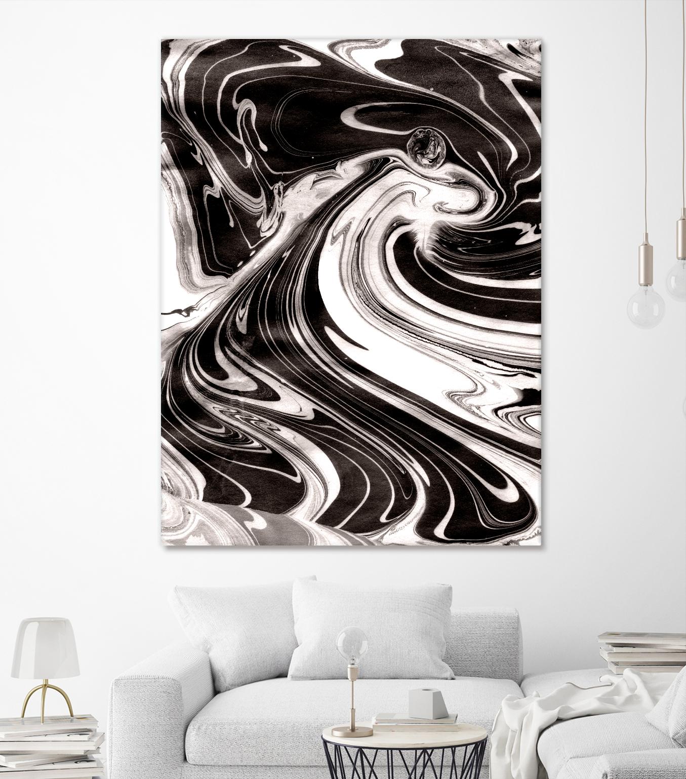 Yinyang III by Alicia Ludwig on GIANT ART - black abstract