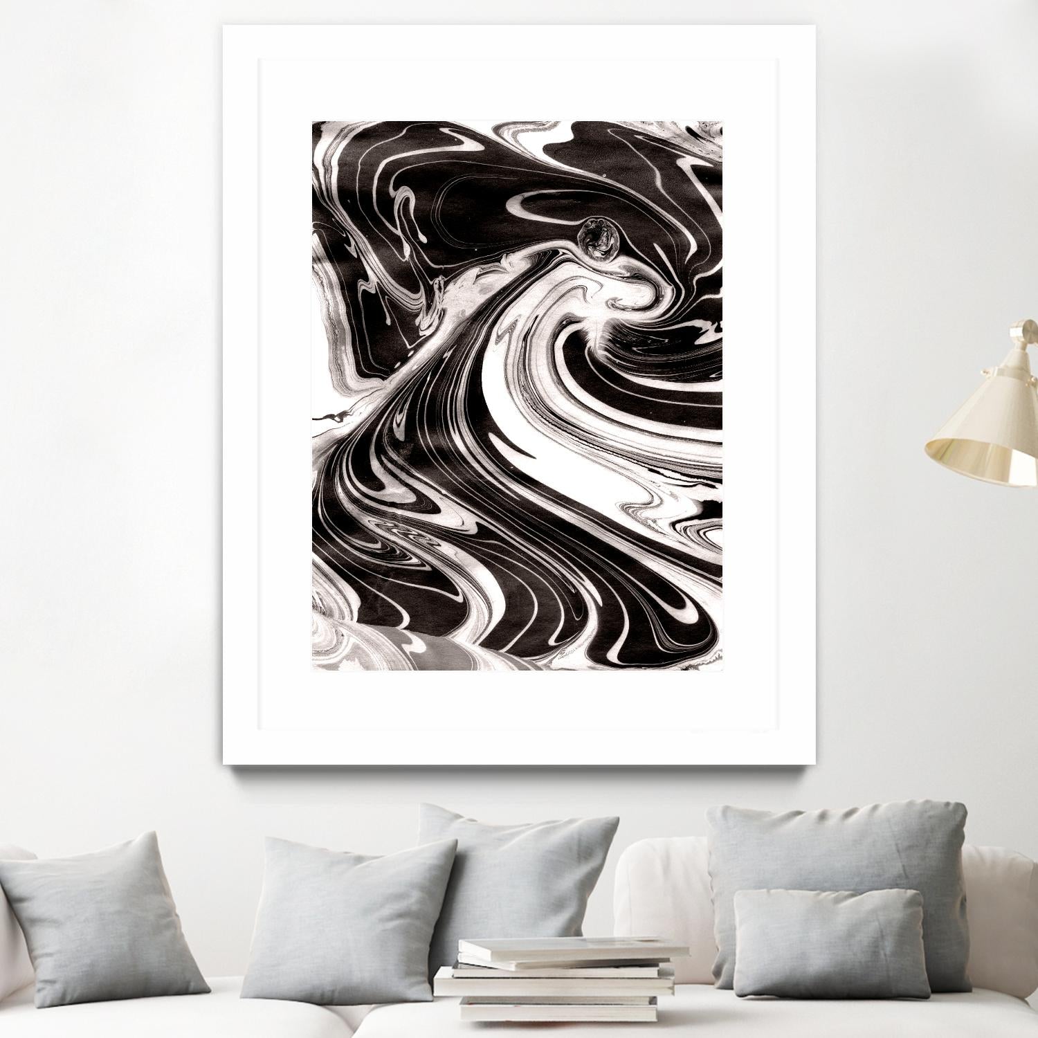 Yinyang III by Alicia Ludwig on GIANT ART - black abstract