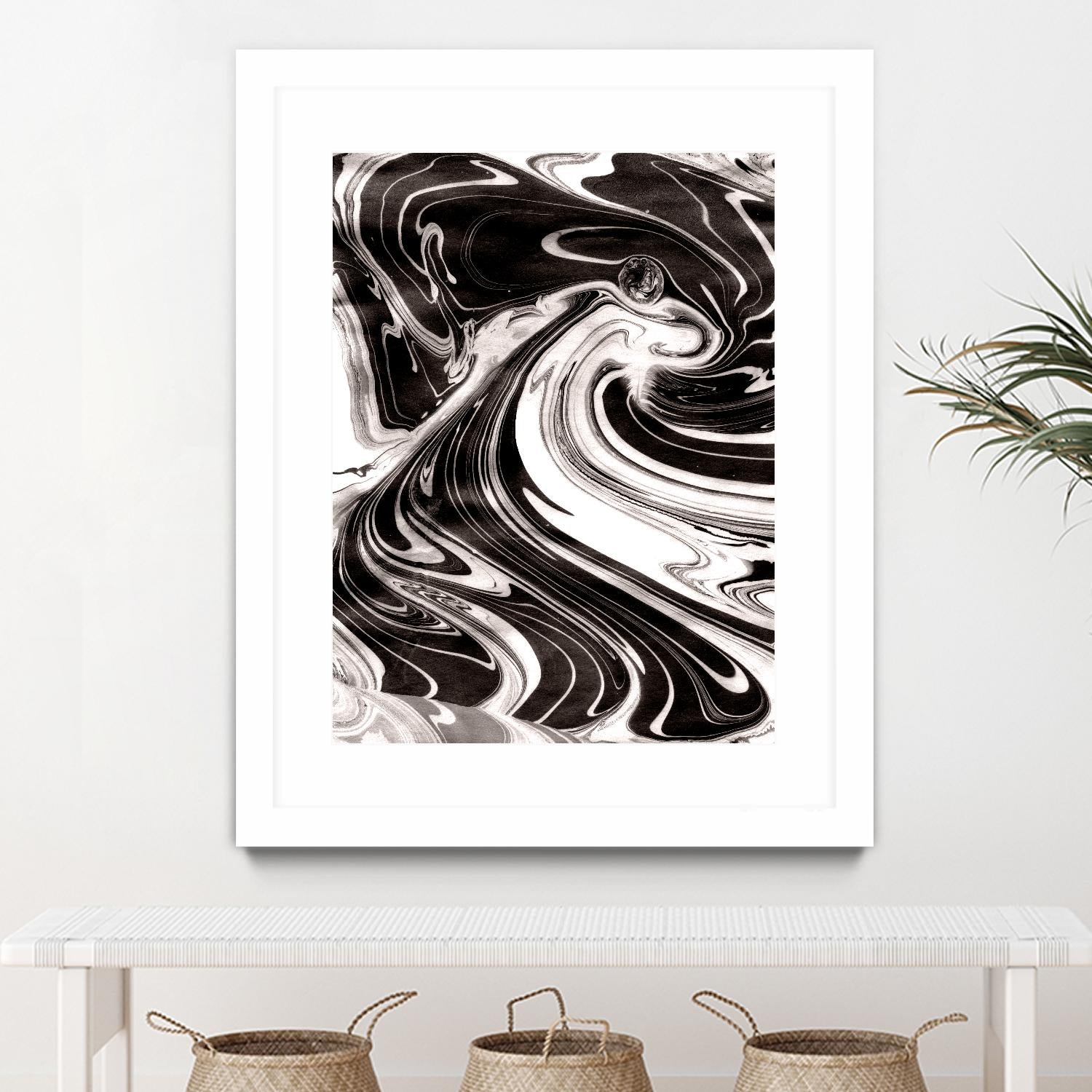 Yinyang III by Alicia Ludwig on GIANT ART - black abstract