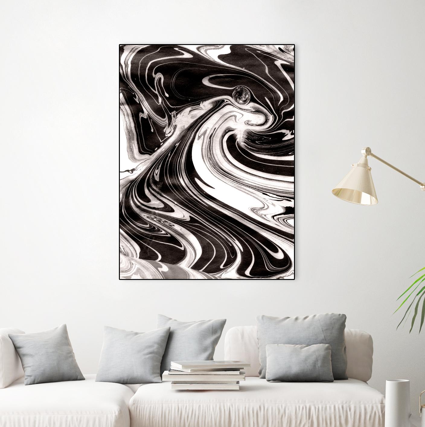 Yinyang III by Alicia Ludwig on GIANT ART - black abstract