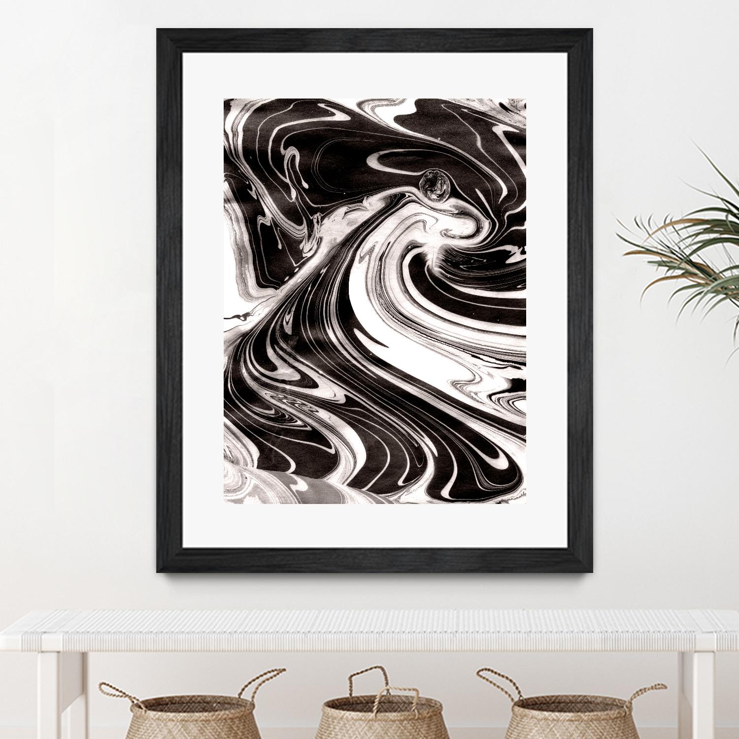Yinyang III by Alicia Ludwig on GIANT ART - black abstract