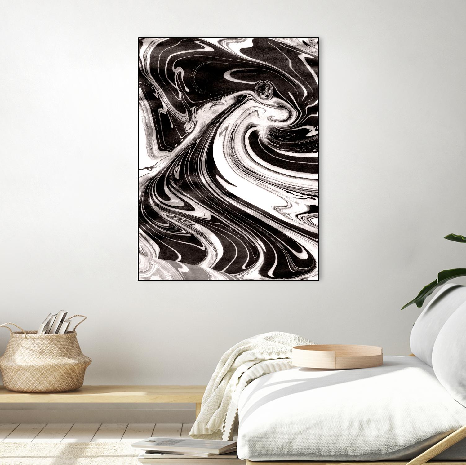Yinyang III by Alicia Ludwig on GIANT ART - black abstract