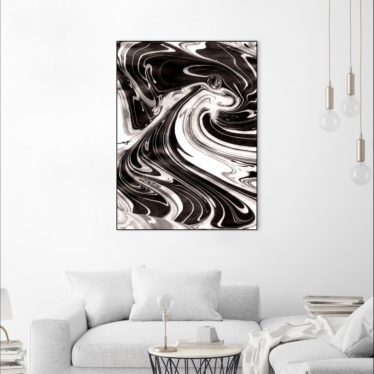 Yinyang III by Alicia Ludwig on GIANT ART - black abstract