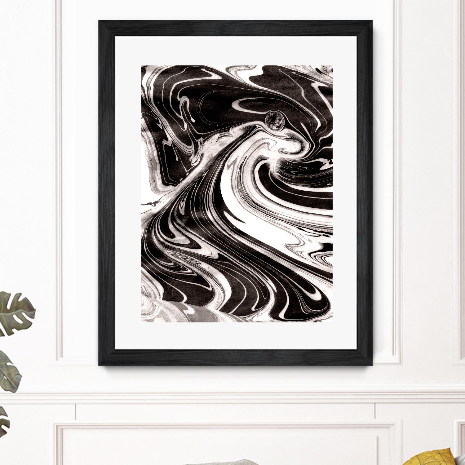 Yinyang III by Alicia Ludwig on GIANT ART - black abstract