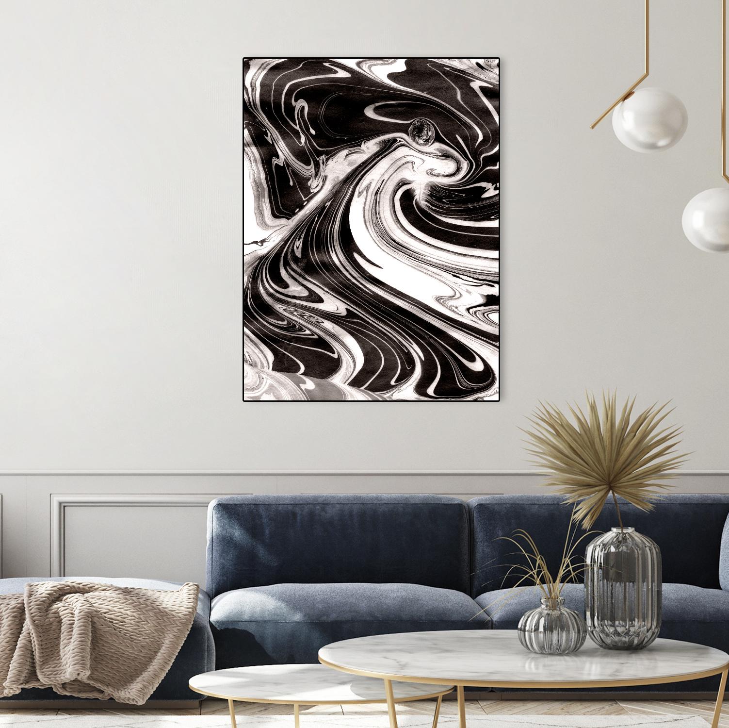 Yinyang III by Alicia Ludwig on GIANT ART - black abstract