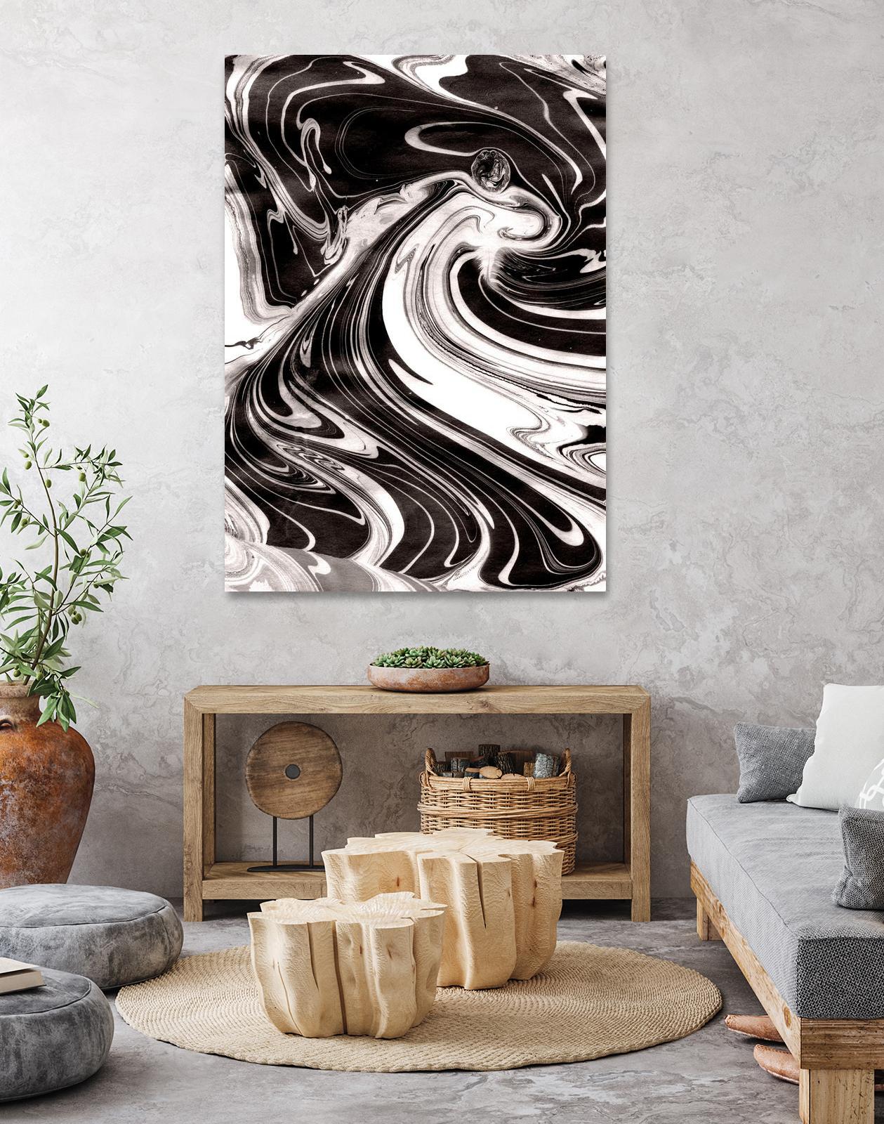 Yinyang III by Alicia Ludwig on GIANT ART - black abstract