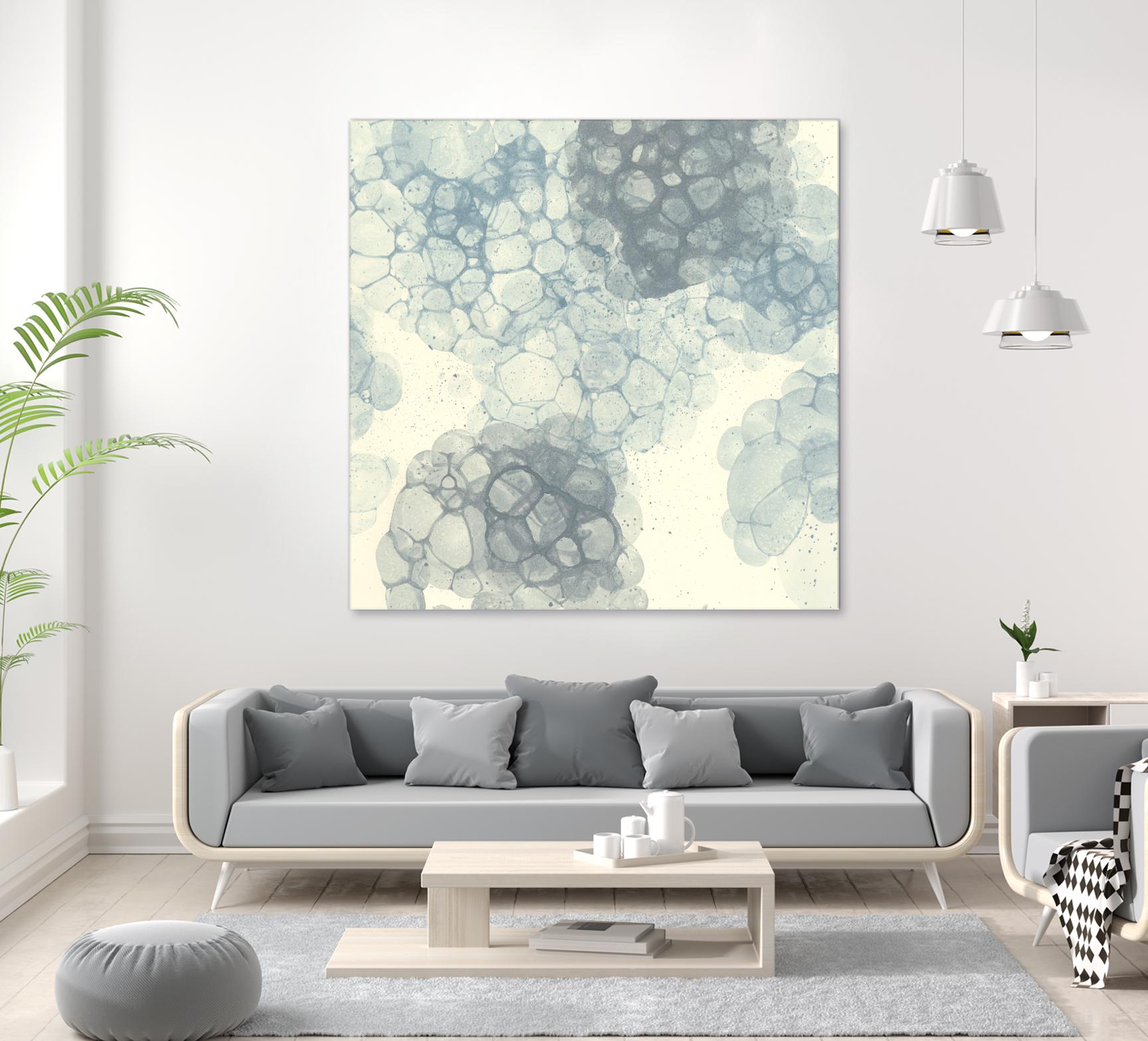 Matrix Study II by Ren�e W. Stramel on GIANT ART - blue abstract