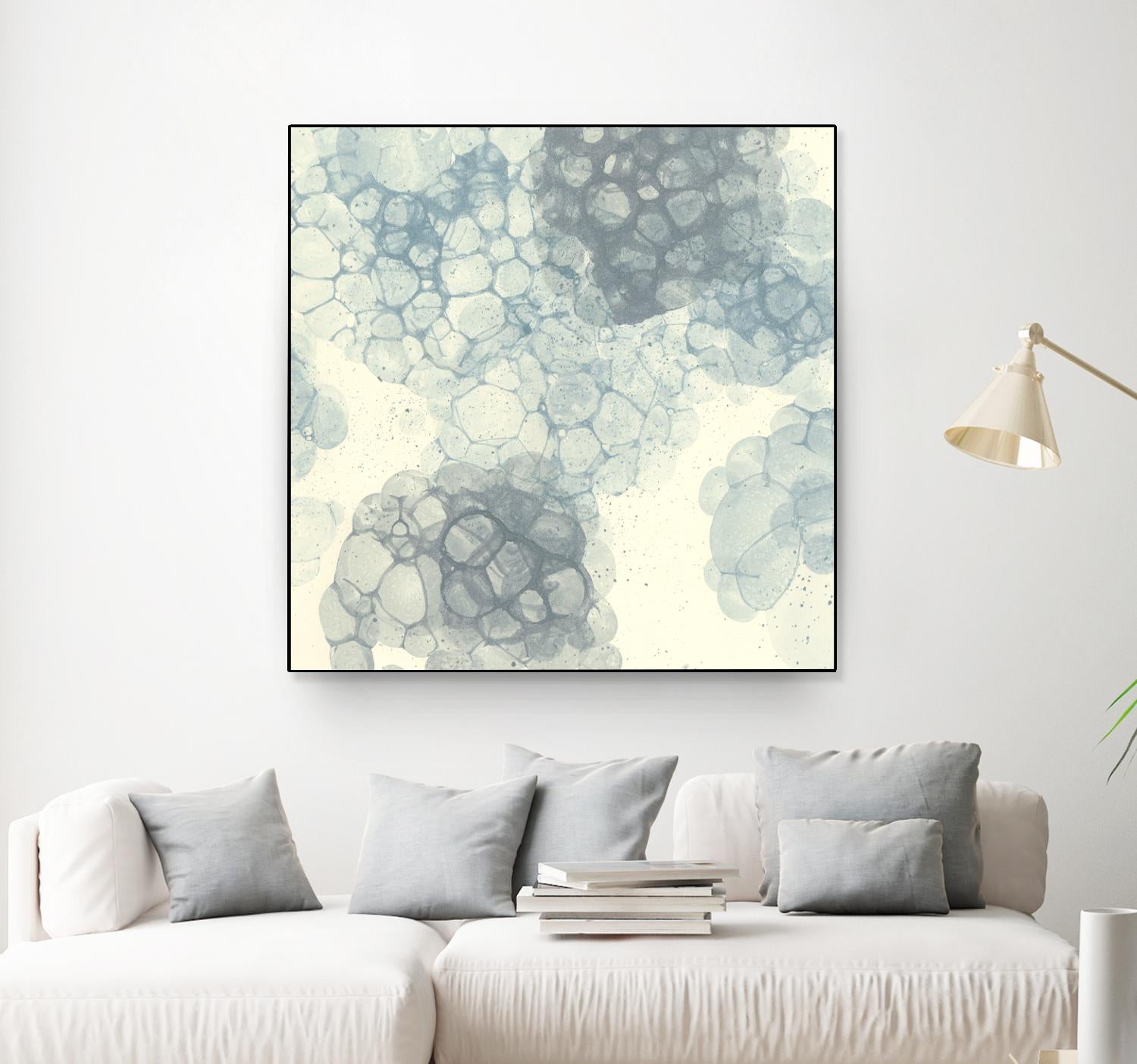 Matrix Study II by Ren�e W. Stramel on GIANT ART - blue abstract