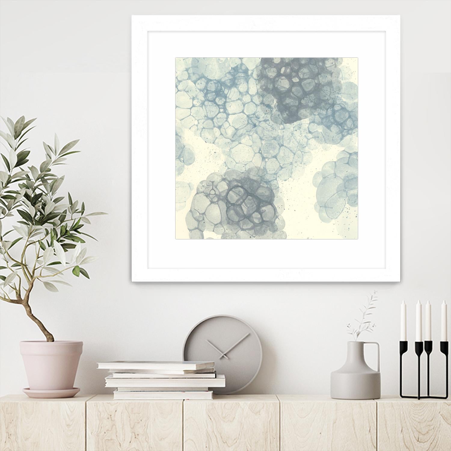 Matrix Study II by Ren�e W. Stramel on GIANT ART - blue abstract