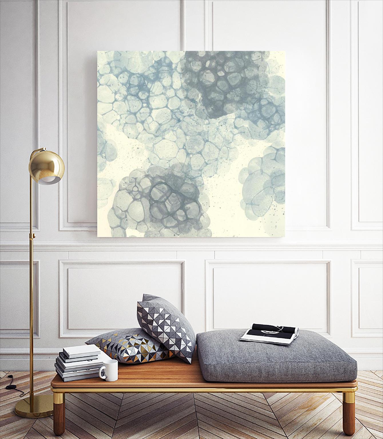 Matrix Study II by Ren�e W. Stramel on GIANT ART - blue abstract