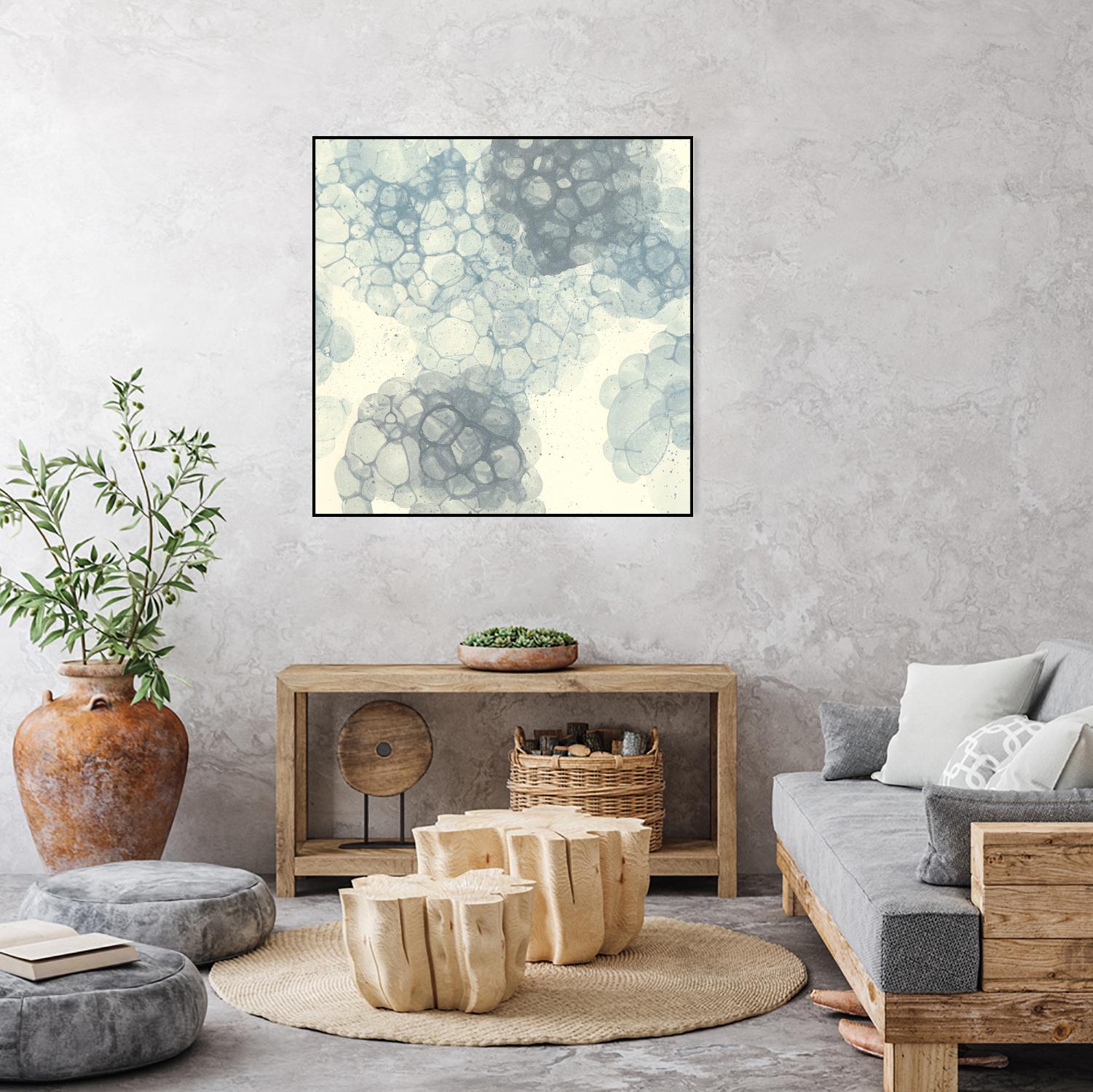 Matrix Study II by Ren�e W. Stramel on GIANT ART - blue abstract