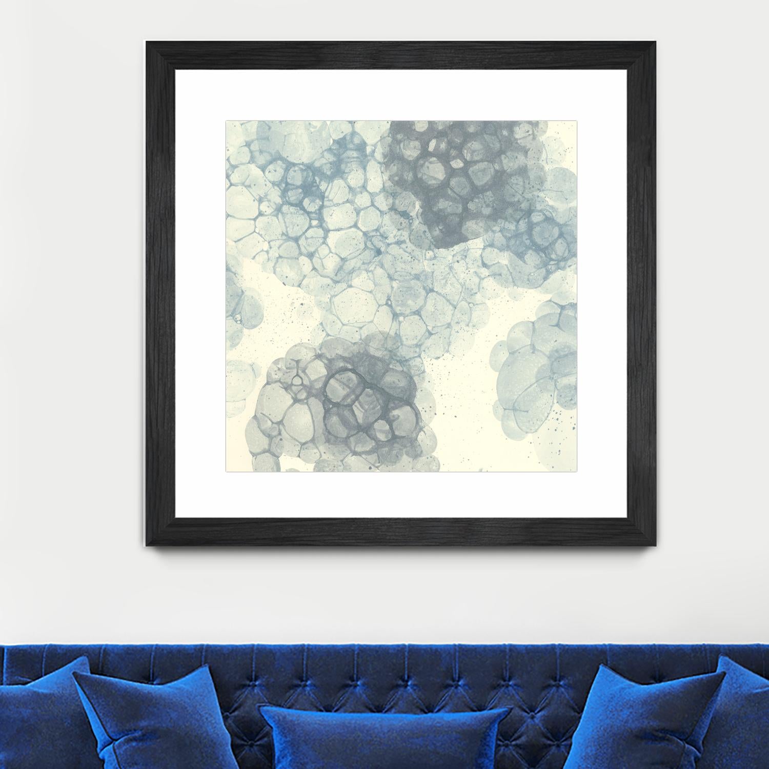 Matrix Study II by Ren�e W. Stramel on GIANT ART - blue abstract