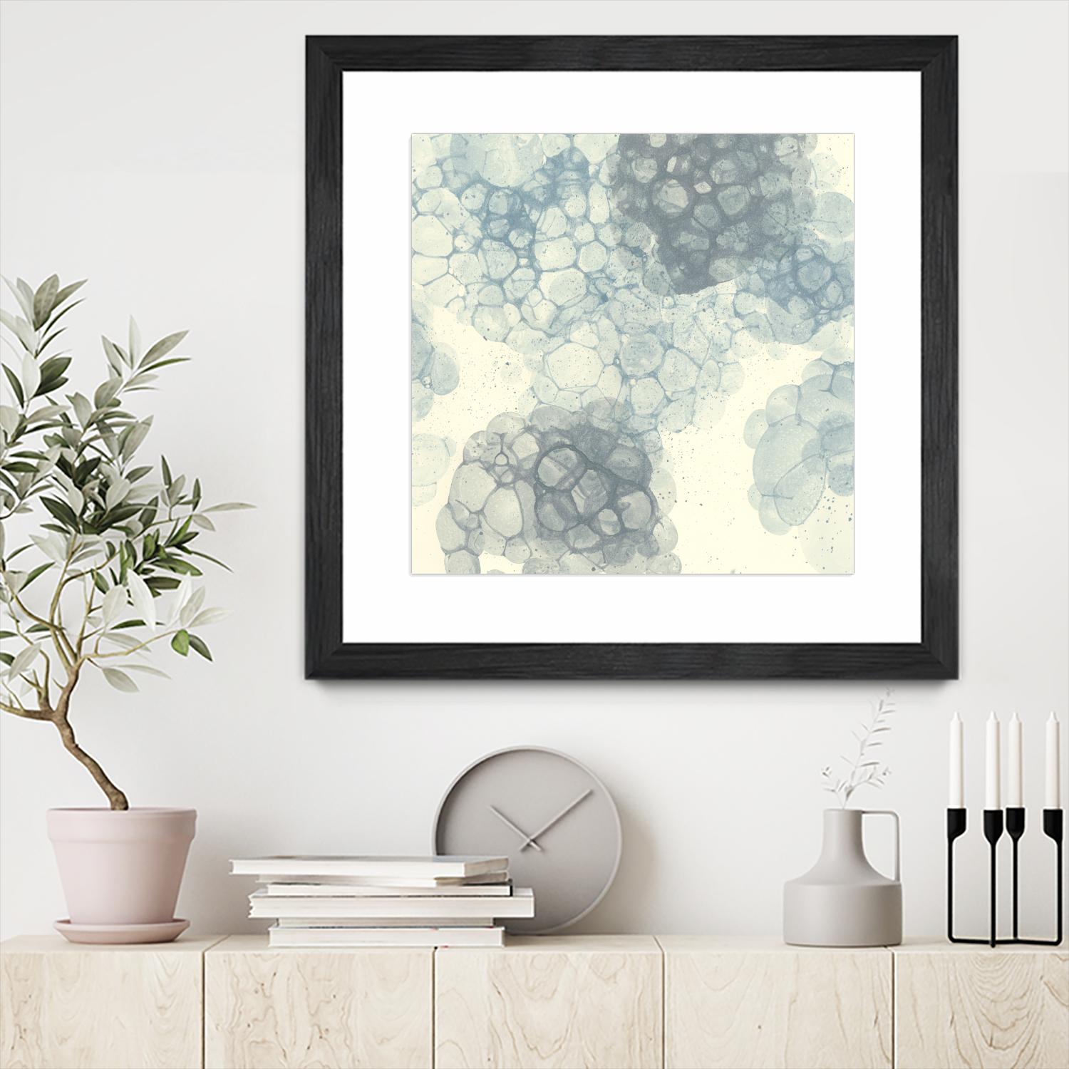 Matrix Study II by Ren�e W. Stramel on GIANT ART - blue abstract