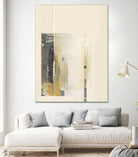 Deeper Shadows I by Green Lili on GIANT ART - yellow abstract