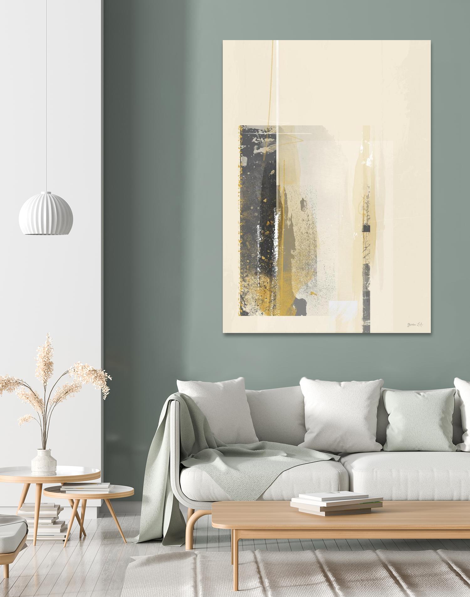 Deeper Shadows I by Green Lili on GIANT ART - yellow abstract