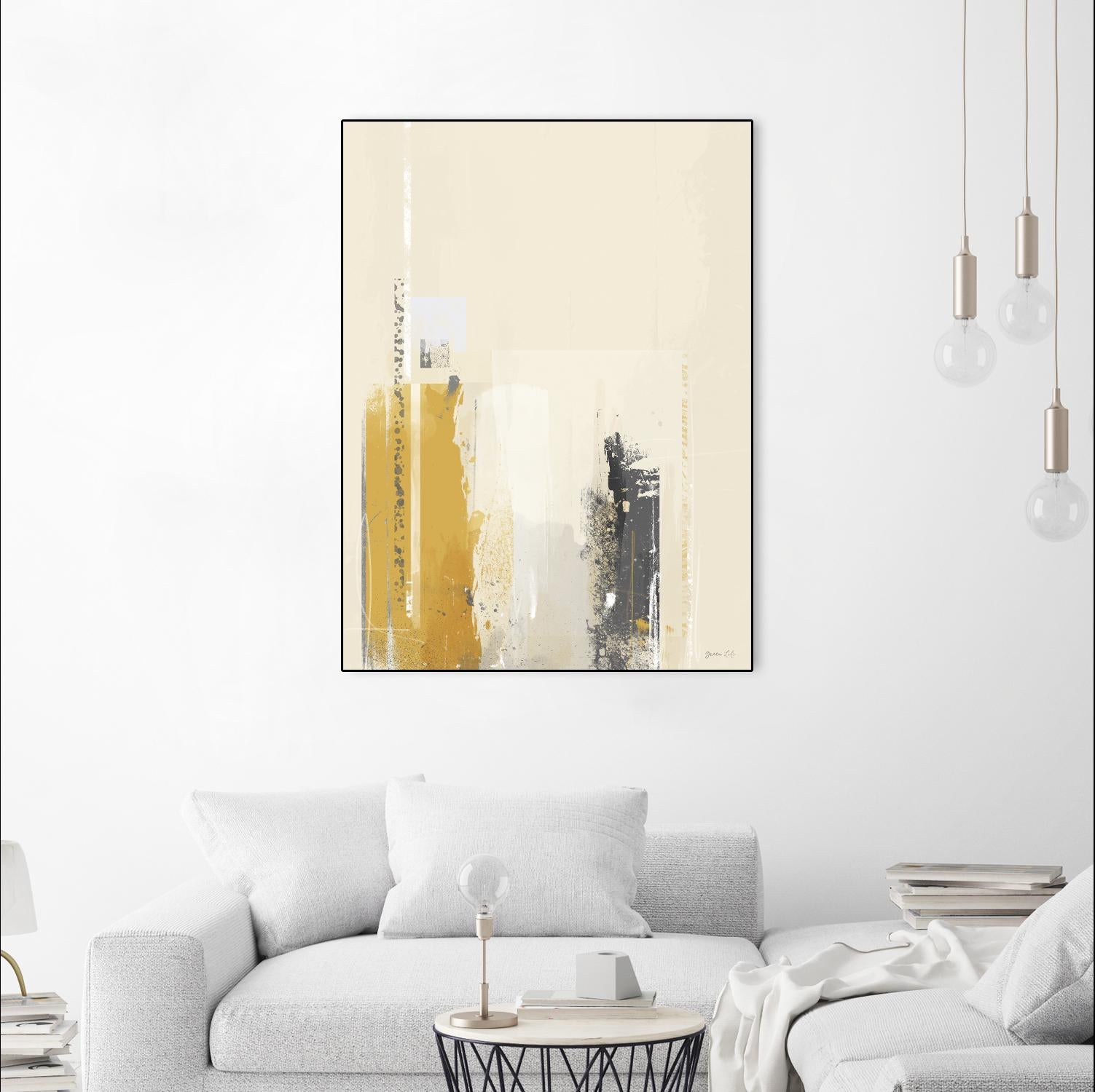 Deeper Shadows II by Green Lili on GIANT ART - yellow abstract