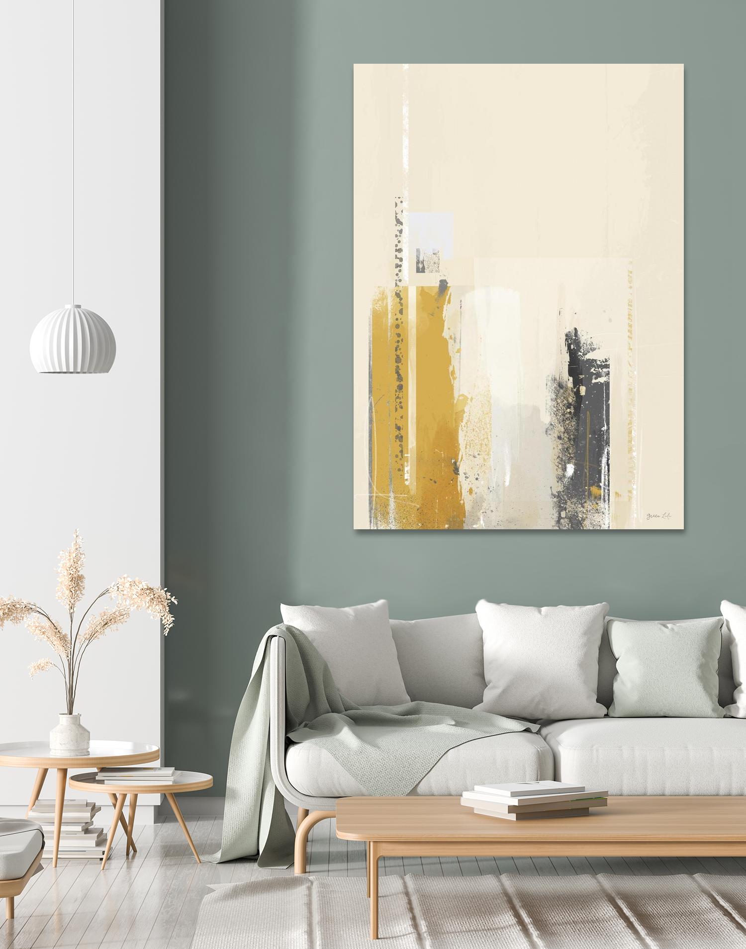 Deeper Shadows II by Green Lili on GIANT ART - yellow abstract