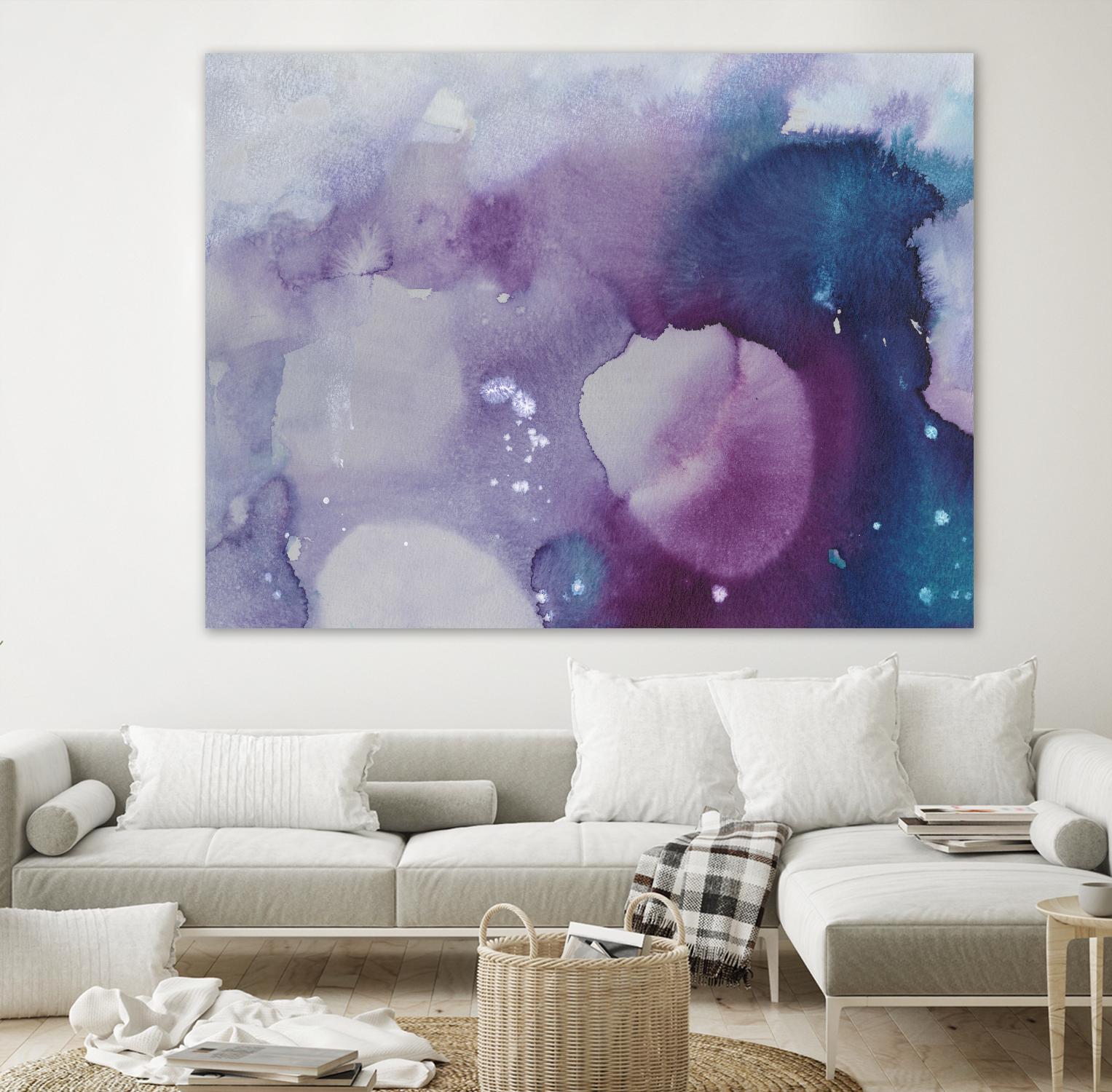 Ice Crystals III by Joyce Combs on GIANT ART - pink abstract