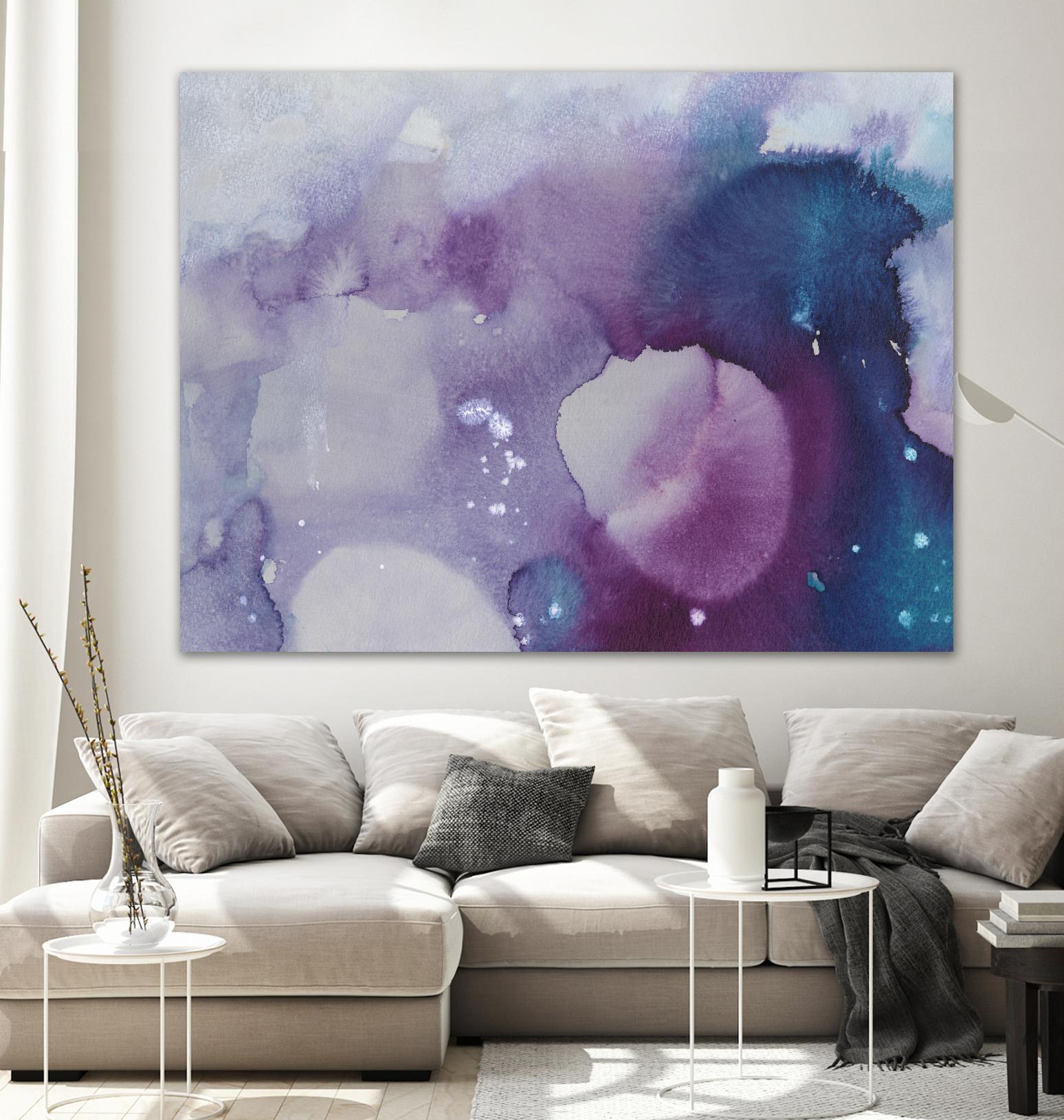 Ice Crystals III by Joyce Combs on GIANT ART - pink abstract