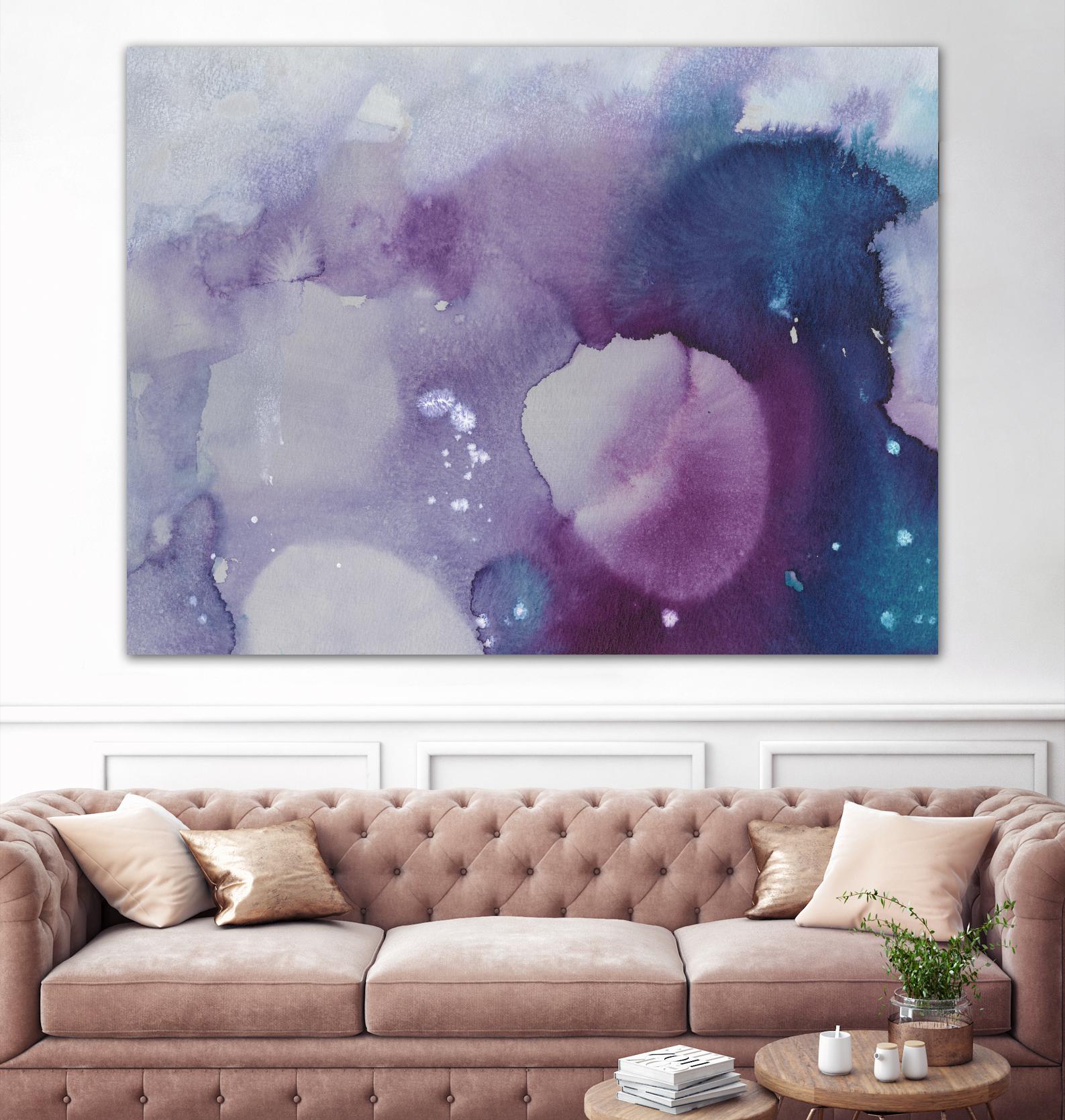 Ice Crystals III by Joyce Combs on GIANT ART - pink abstract