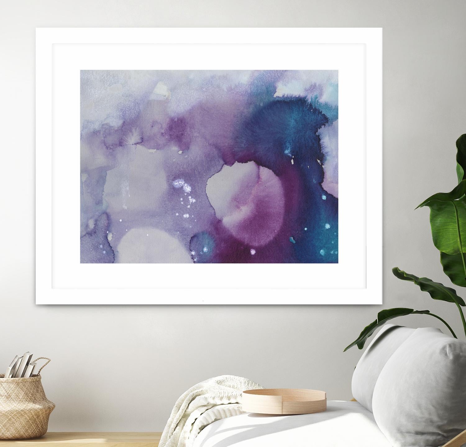 Ice Crystals III by Joyce Combs on GIANT ART - pink abstract