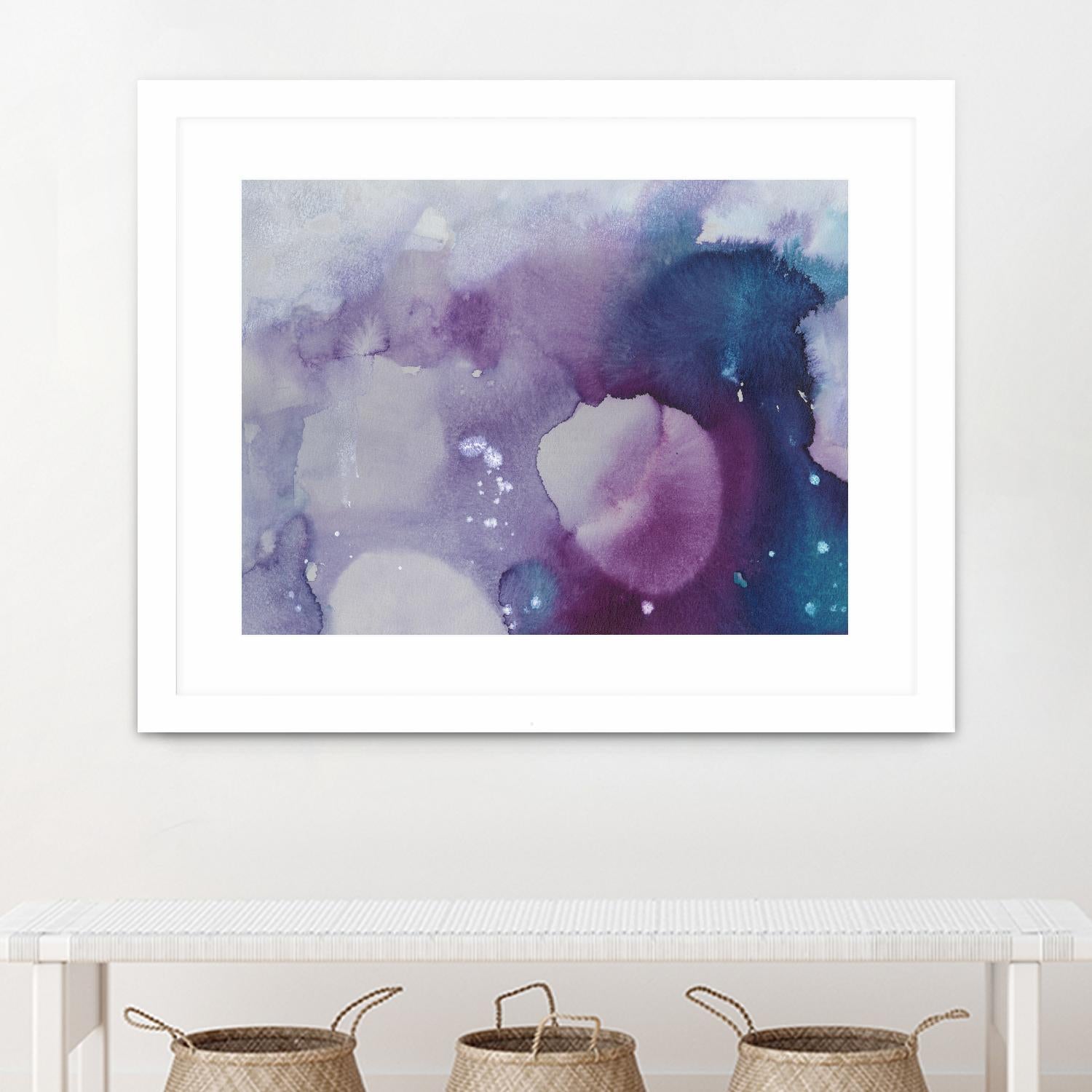 Ice Crystals III by Joyce Combs on GIANT ART - pink abstract