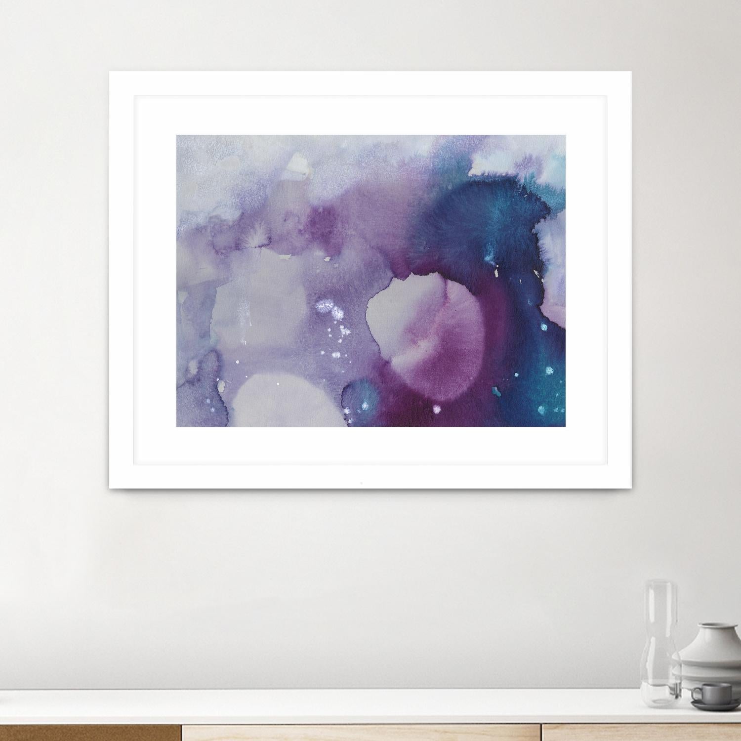 Ice Crystals III by Joyce Combs on GIANT ART - pink abstract