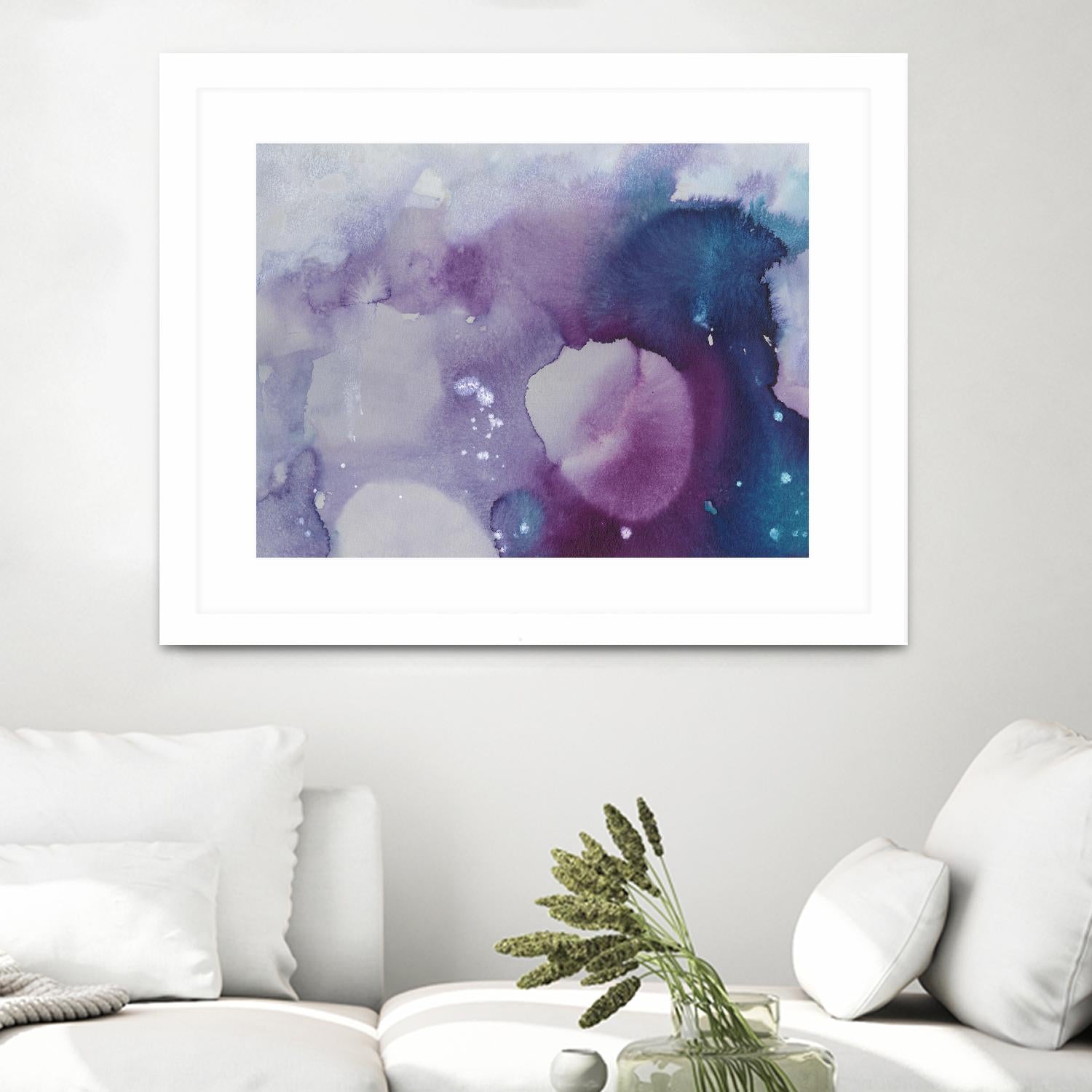 Ice Crystals III by Joyce Combs on GIANT ART - pink abstract