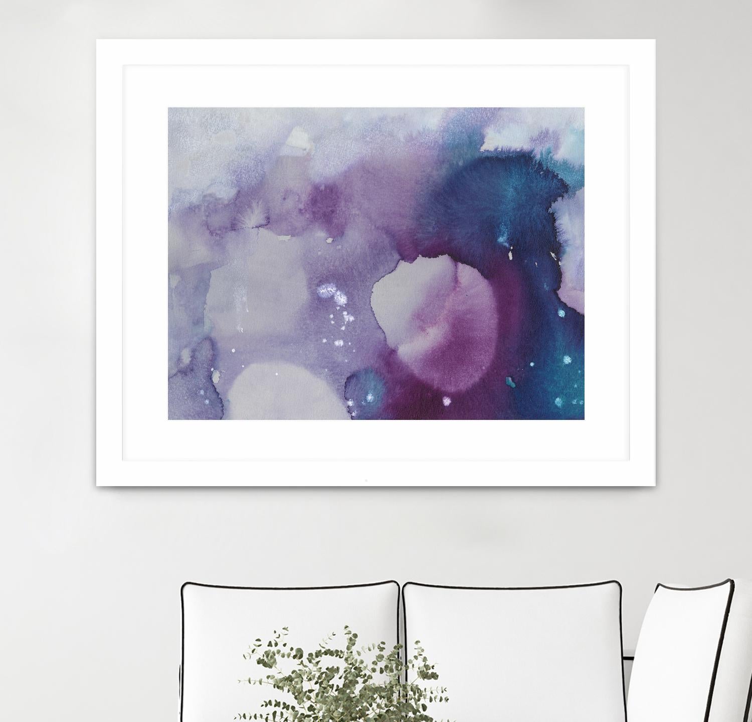 Ice Crystals III by Joyce Combs on GIANT ART - pink abstract