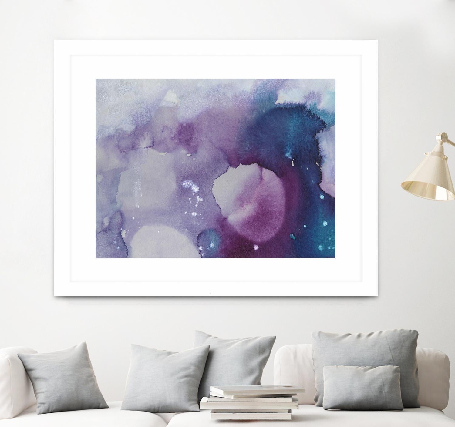 Ice Crystals III by Joyce Combs on GIANT ART - pink abstract