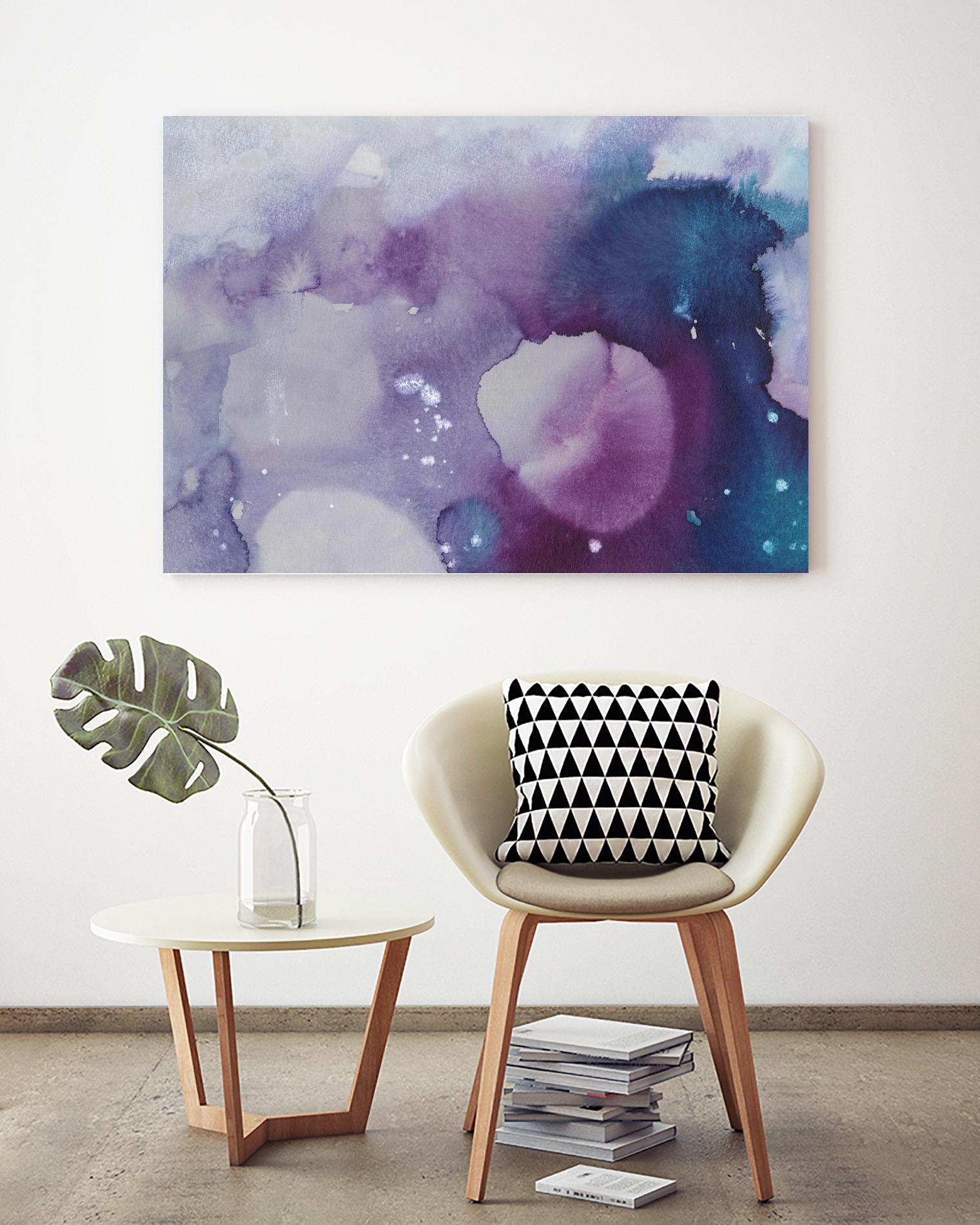 Ice Crystals III by Joyce Combs on GIANT ART - pink abstract