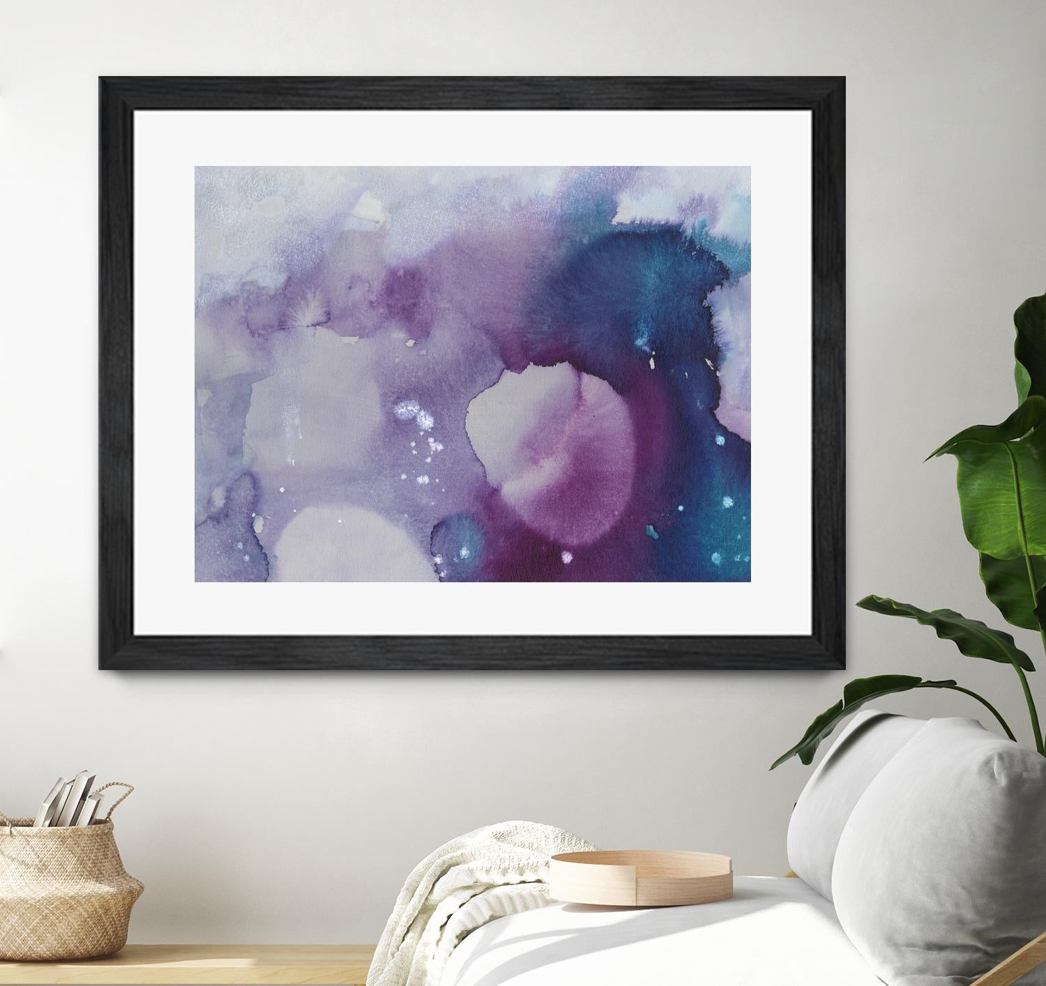 Ice Crystals III by Joyce Combs on GIANT ART - pink abstract