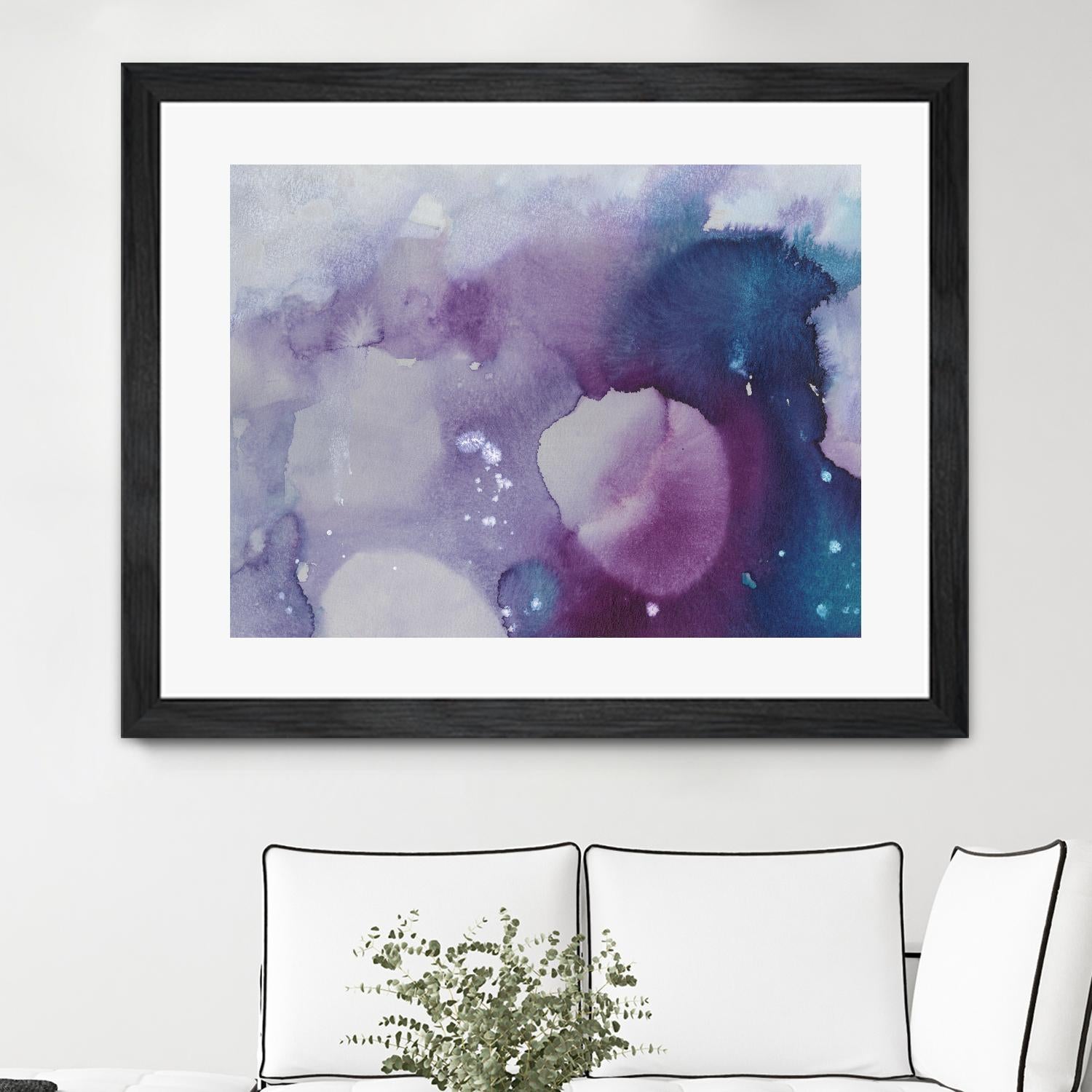 Ice Crystals III by Joyce Combs on GIANT ART - pink abstract