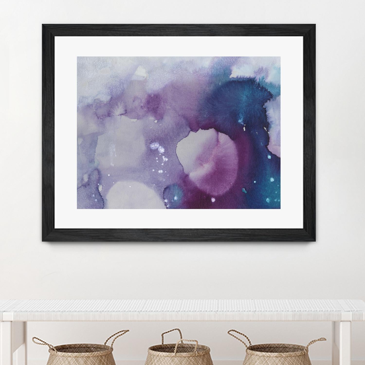 Ice Crystals III by Joyce Combs on GIANT ART - pink abstract