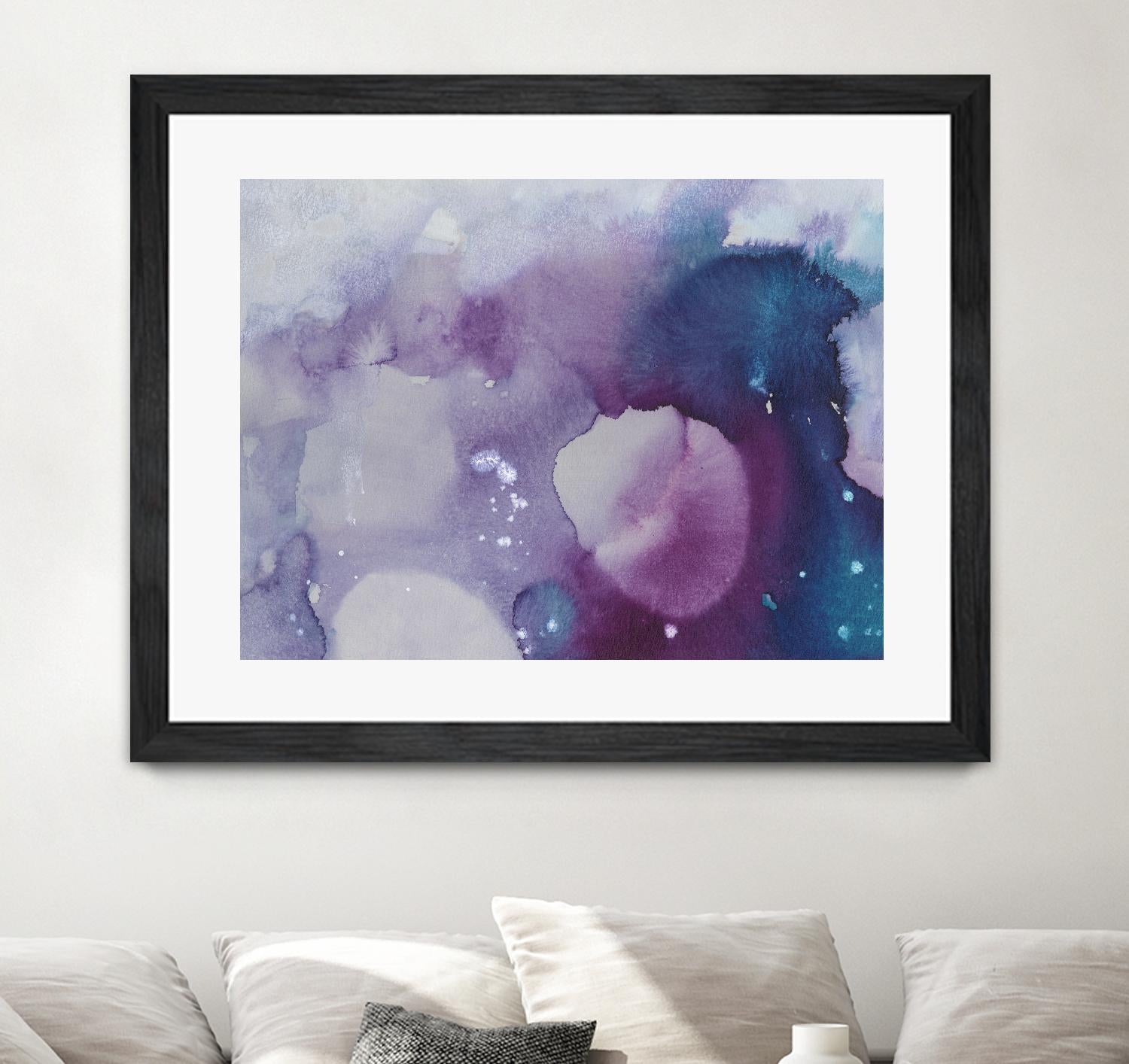 Ice Crystals III by Joyce Combs on GIANT ART - pink abstract