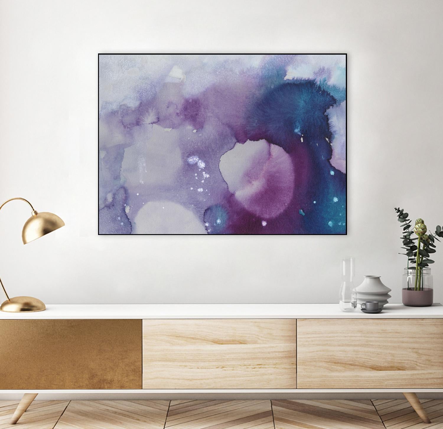 Ice Crystals III by Joyce Combs on GIANT ART - pink abstract