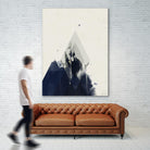 Beneath the Surface I by Green Lili on GIANT ART - blue abstract