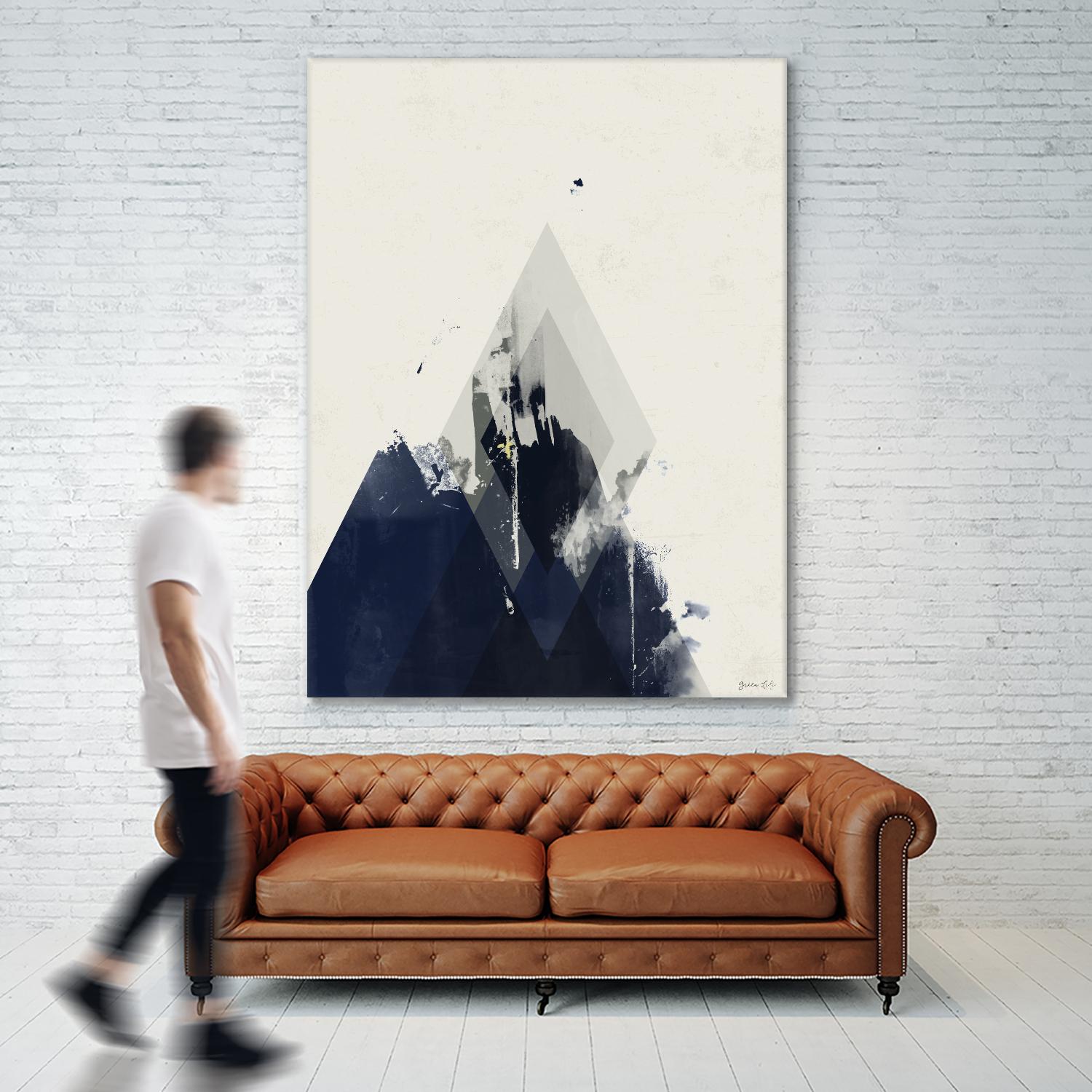 Beneath the Surface I by Green Lili on GIANT ART - blue abstract