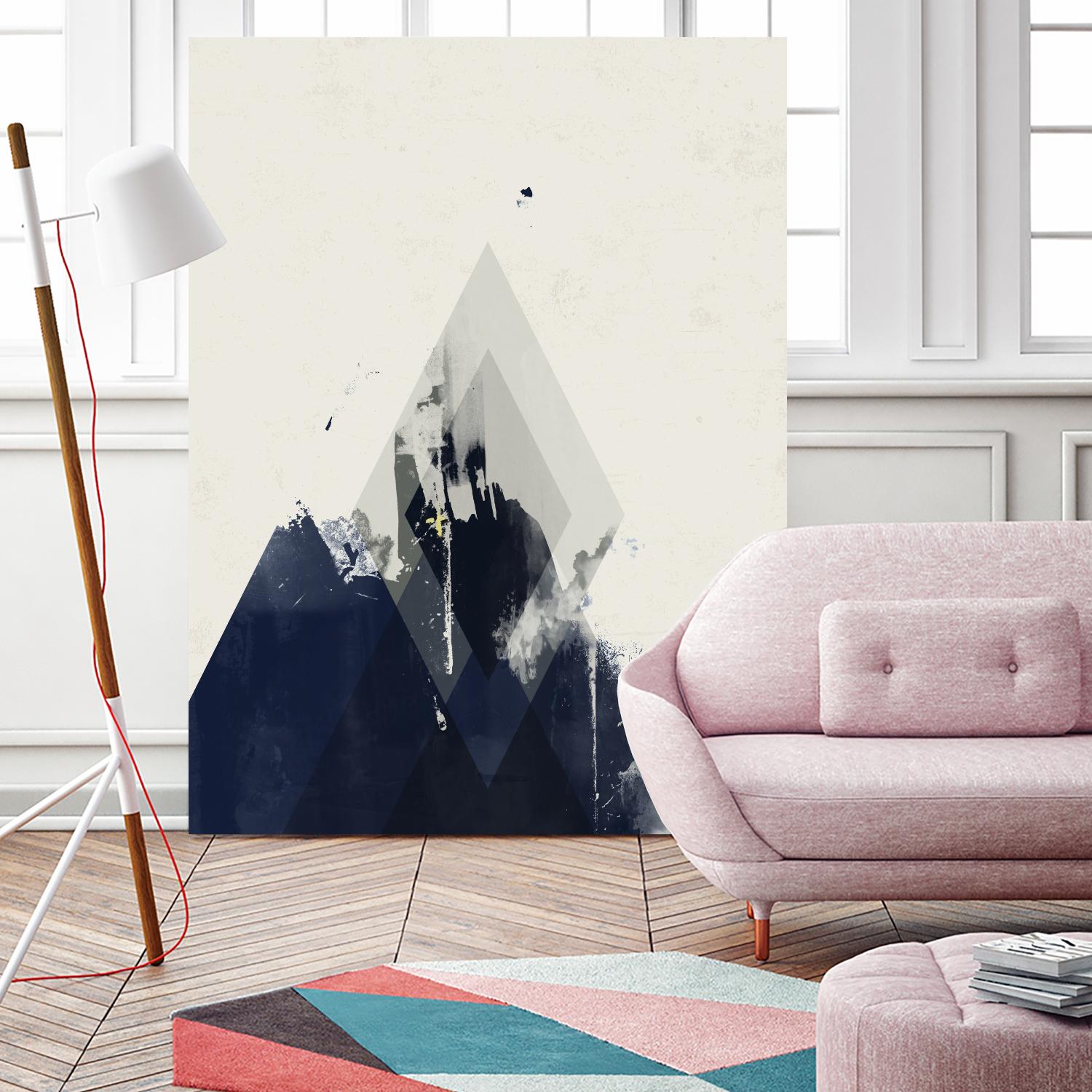 Beneath the Surface I by Green Lili on GIANT ART - blue abstract