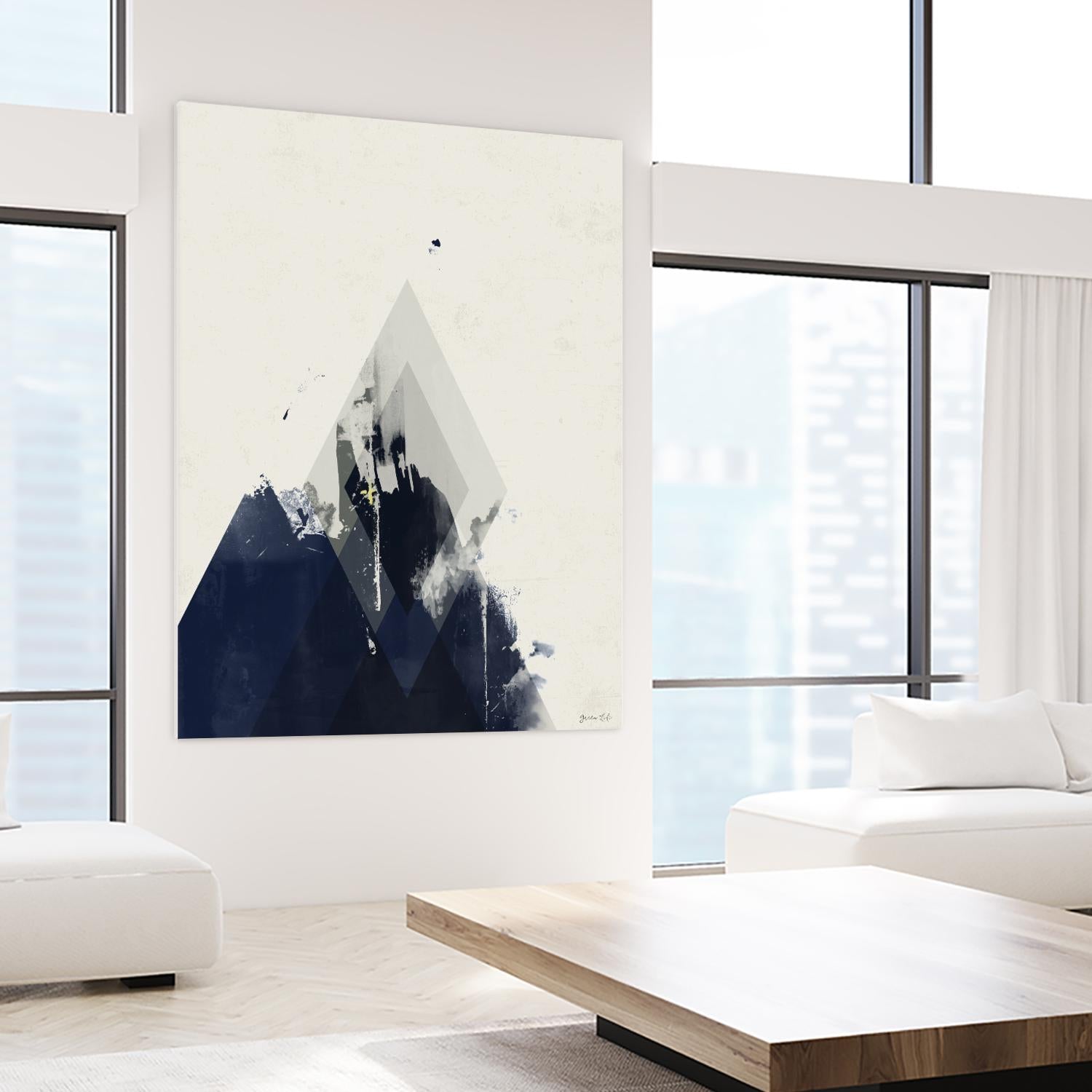 Beneath the Surface I by Green Lili on GIANT ART - blue abstract