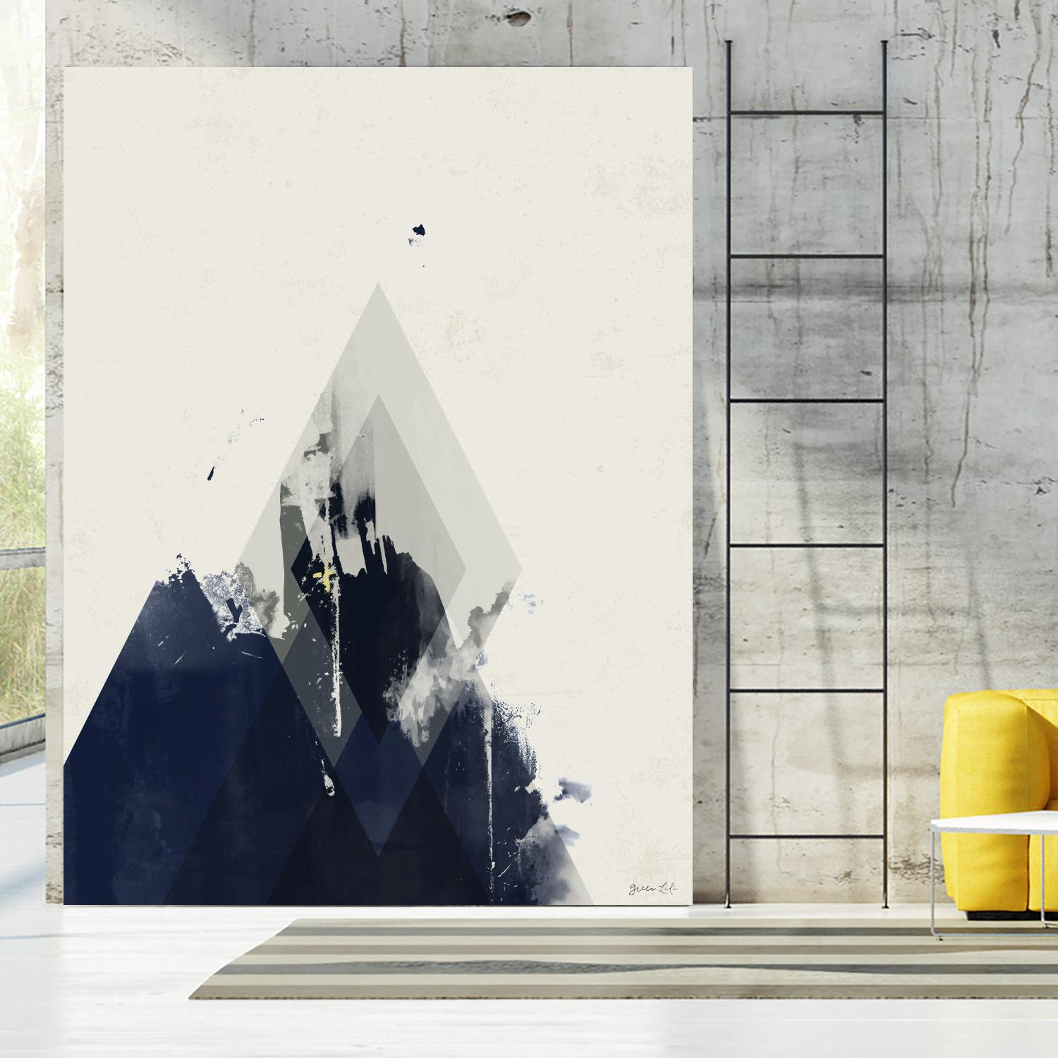 Beneath the Surface I by Green Lili on GIANT ART - blue abstract