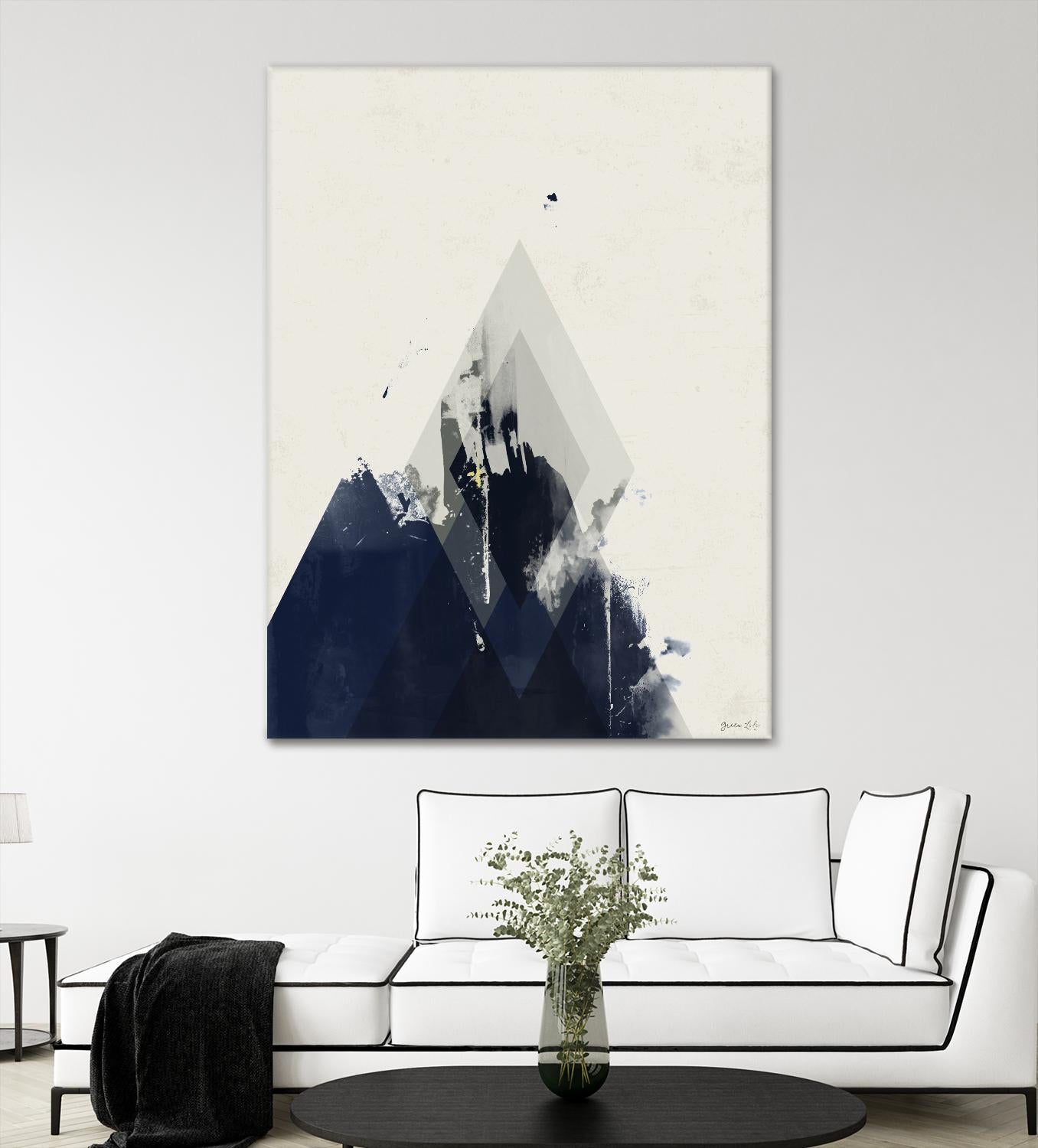 Beneath the Surface I by Green Lili on GIANT ART - blue abstract