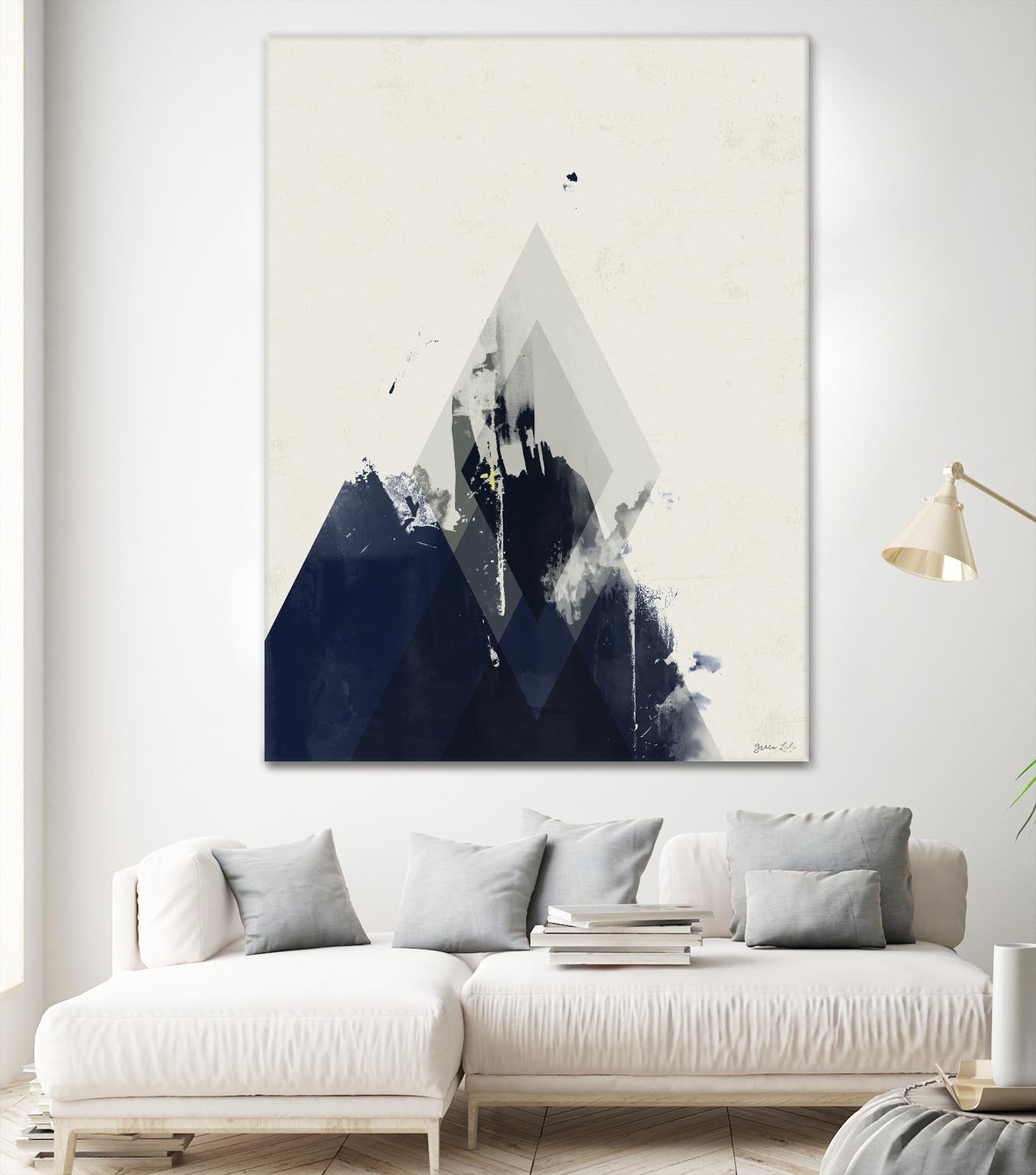 Beneath the Surface I by Green Lili on GIANT ART - blue abstract