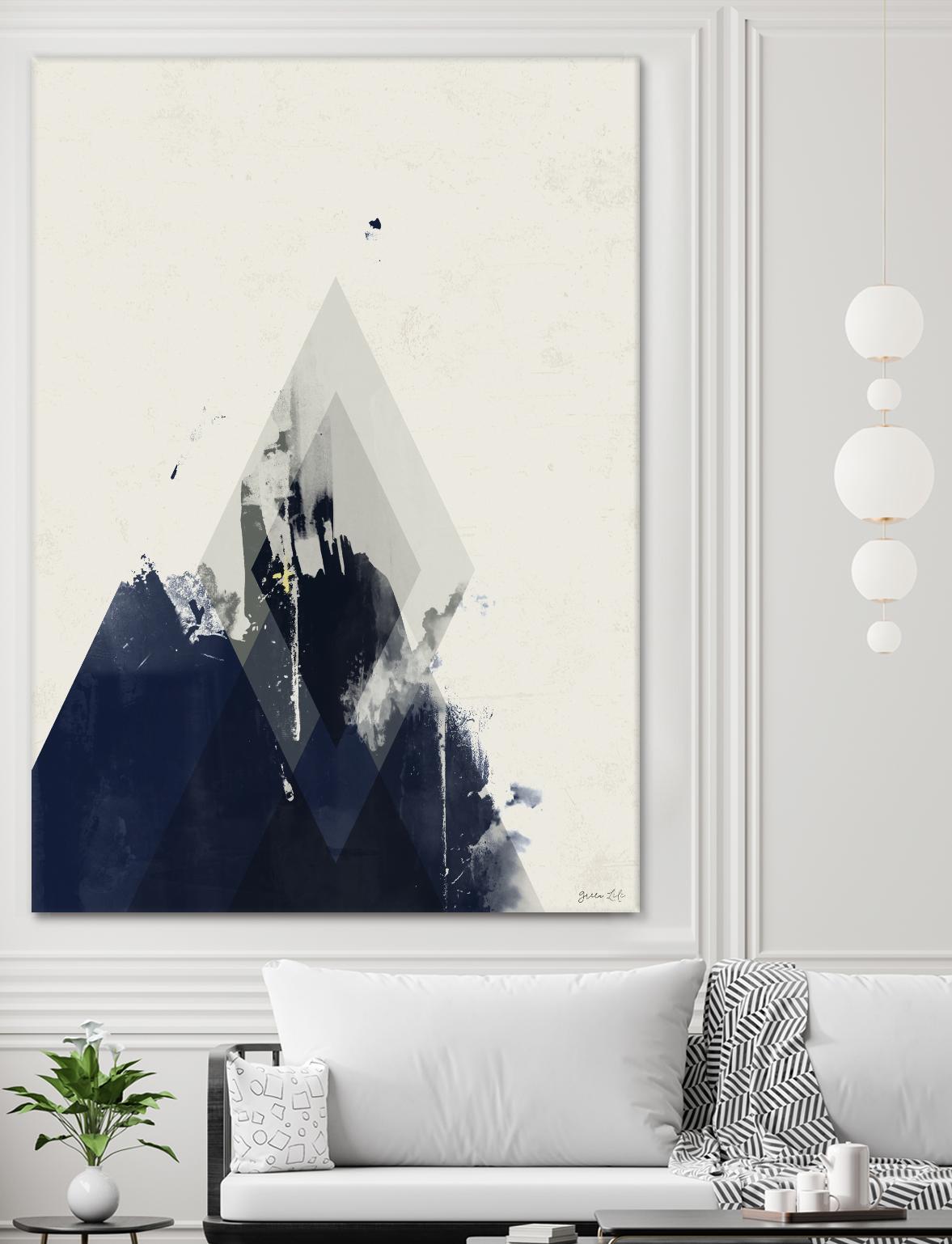 Beneath the Surface I by Green Lili on GIANT ART - blue abstract