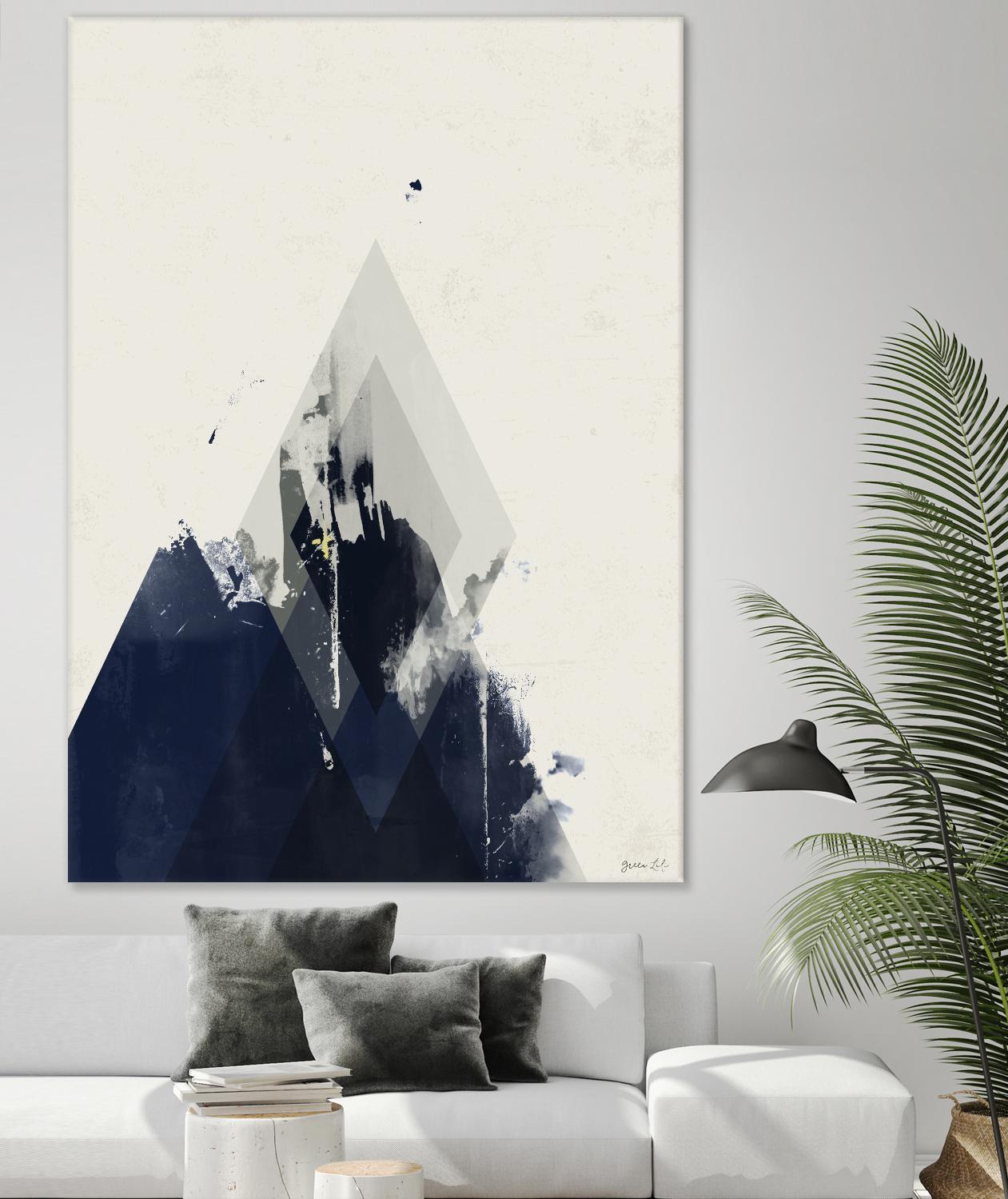 Beneath the Surface I by Green Lili on GIANT ART - blue abstract